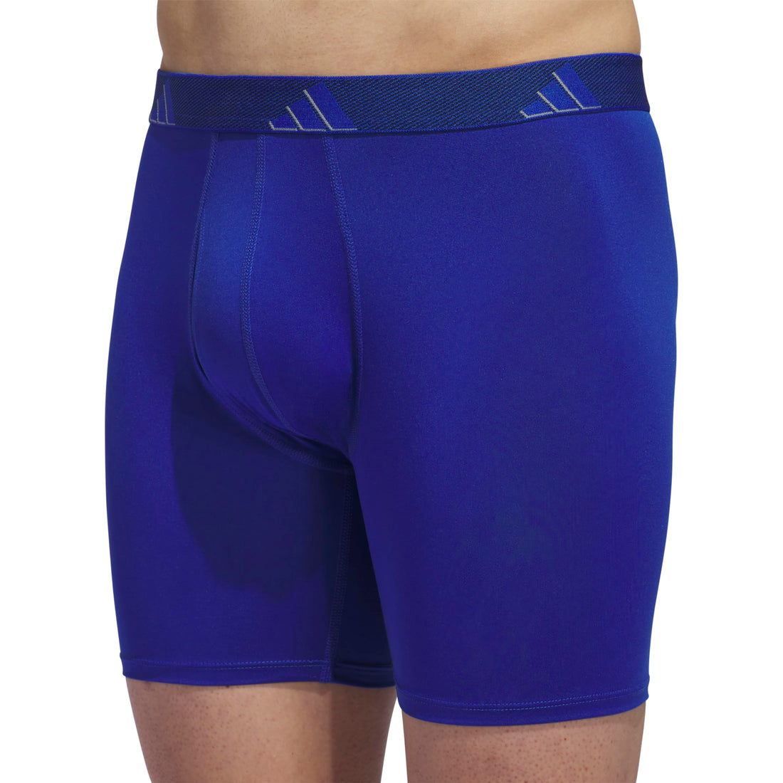 adidas Men's Microfiber Boxer Briefs (3-pack) performance Stretch Moisture-wicking Underwear
