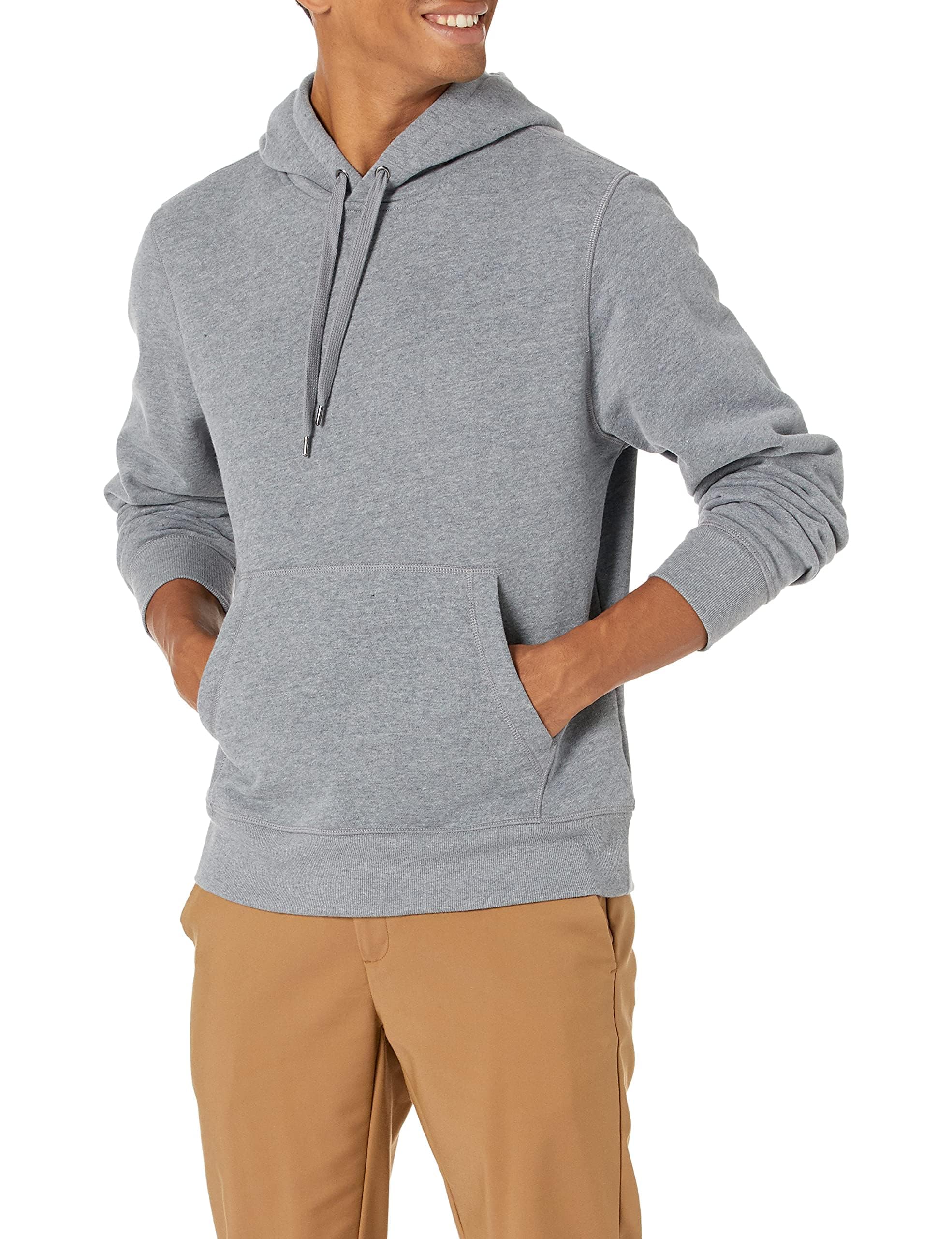 Amazon Essentials mens Fleece Pullover Hooded Sweatshirt