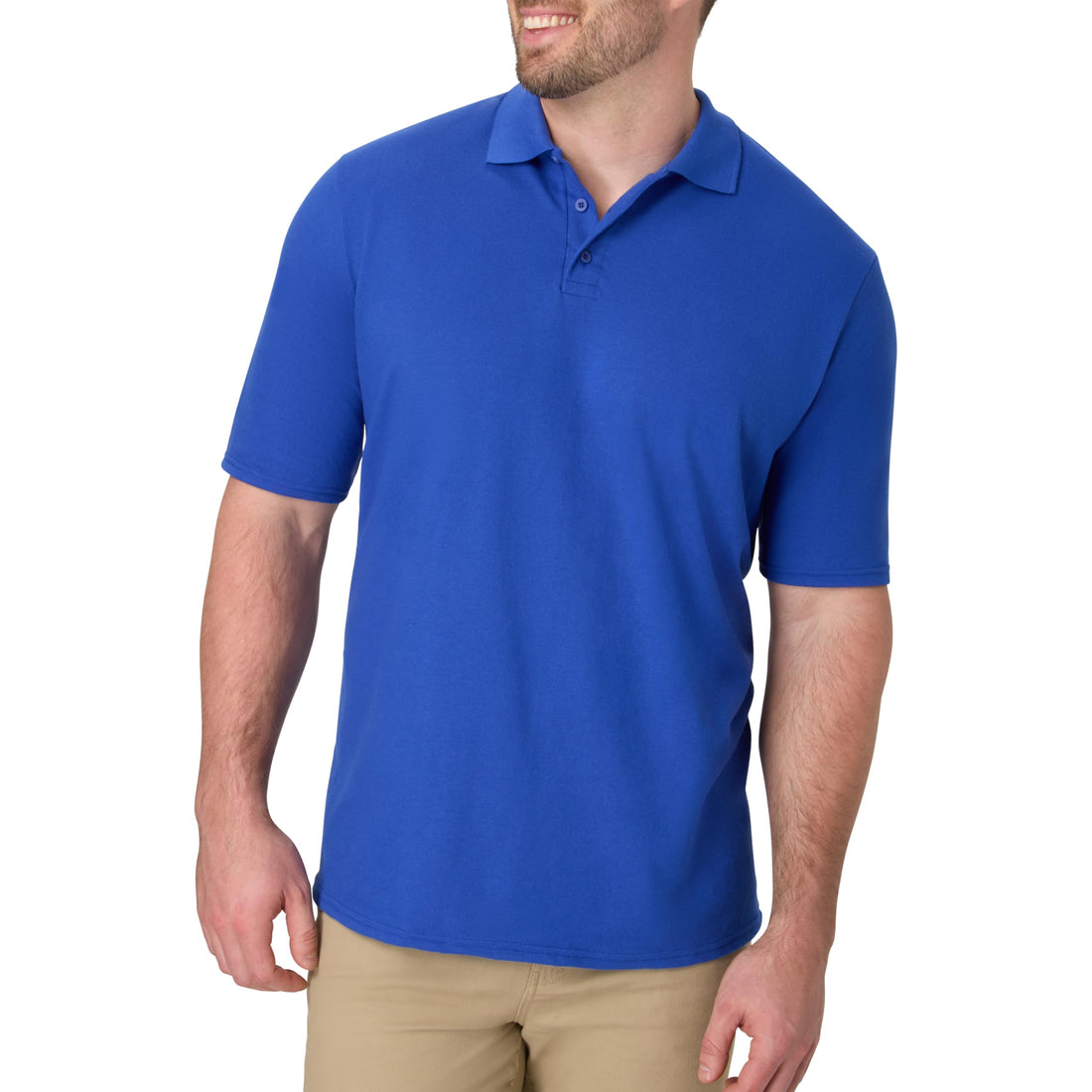 Hanes Men’s X-Temp Short Sleeve Polo Shirt, Midweight Men's Shirt