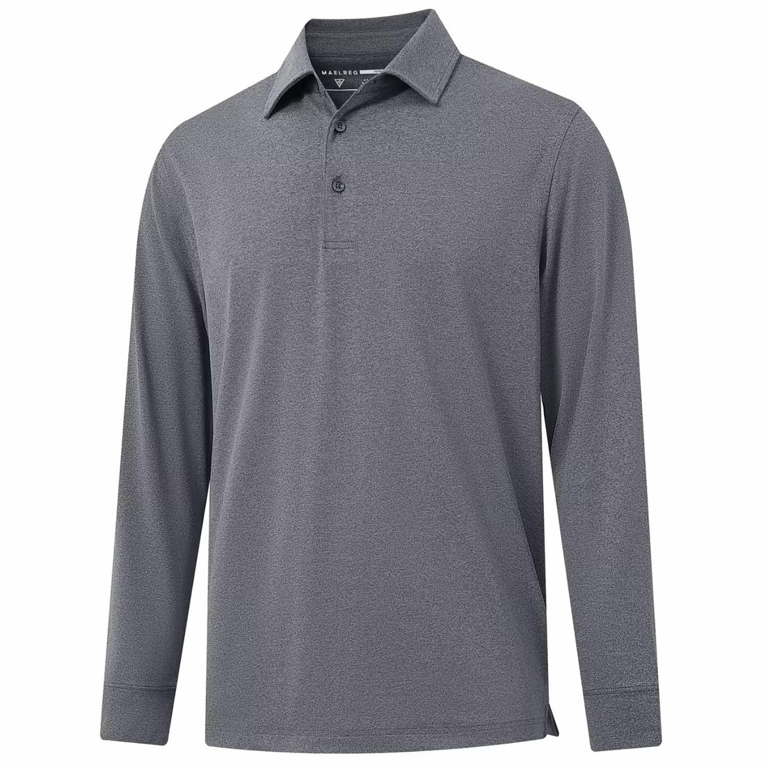 M MAELREG Golf Shirts for Men Dry Fit Performance Lightweight Heather Contrast Collar Mens Polo Shirts Short and Long Sleeve