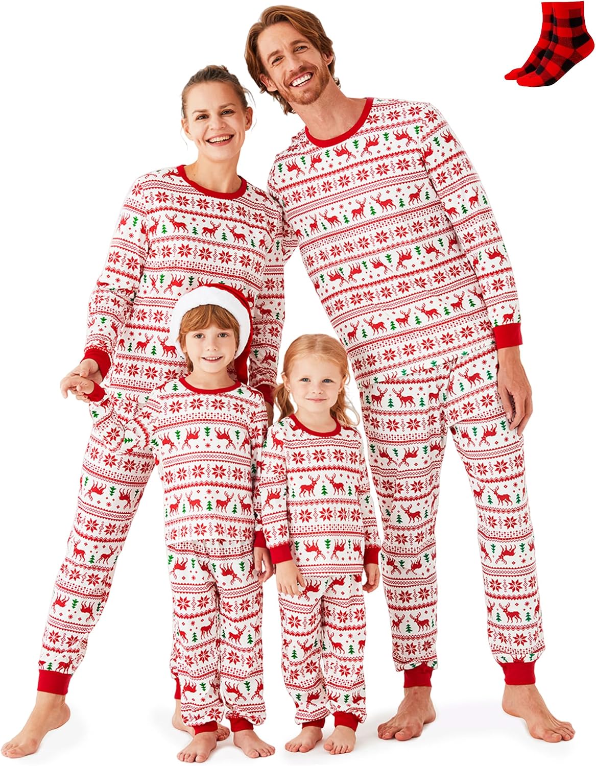 PATPAT Family Christmas Pajamas Matching Sets : Holiday Sleepwear Xmas PJS