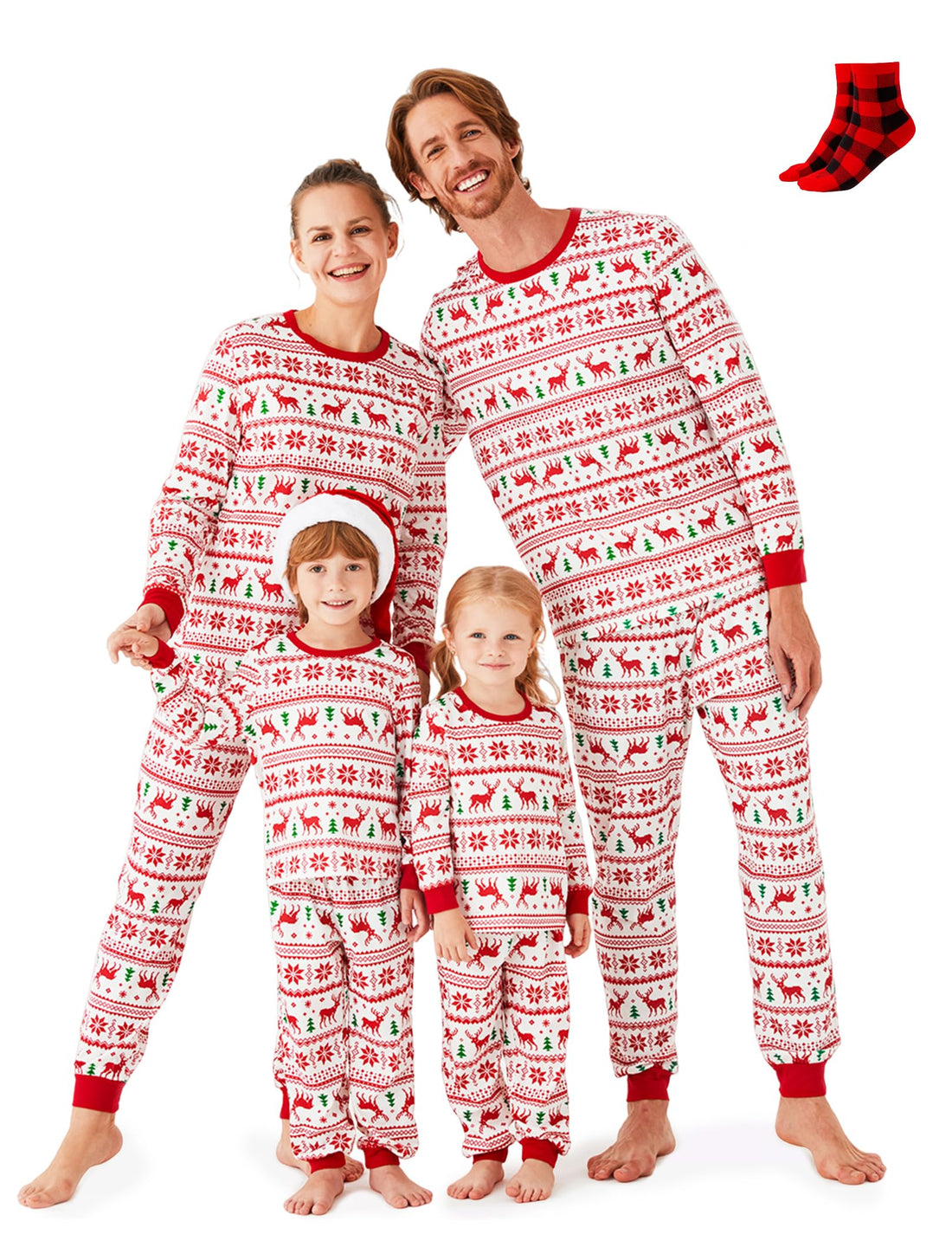 PATPAT Family Christmas Pajamas Matching Sets : Holiday Sleepwear Xmas PJS