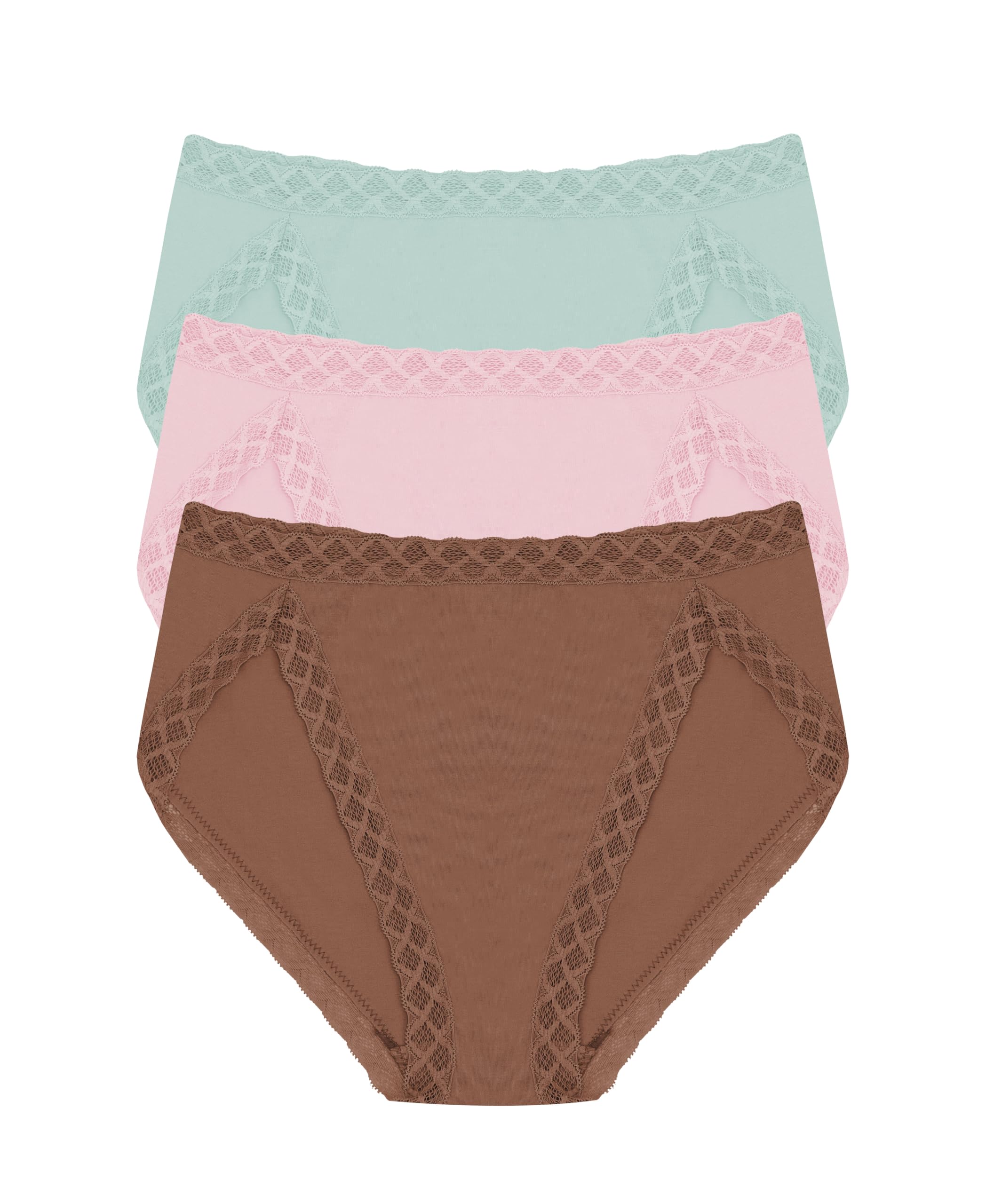 Natori Women's Pima Bliss French Cut Briefs 3 Pack