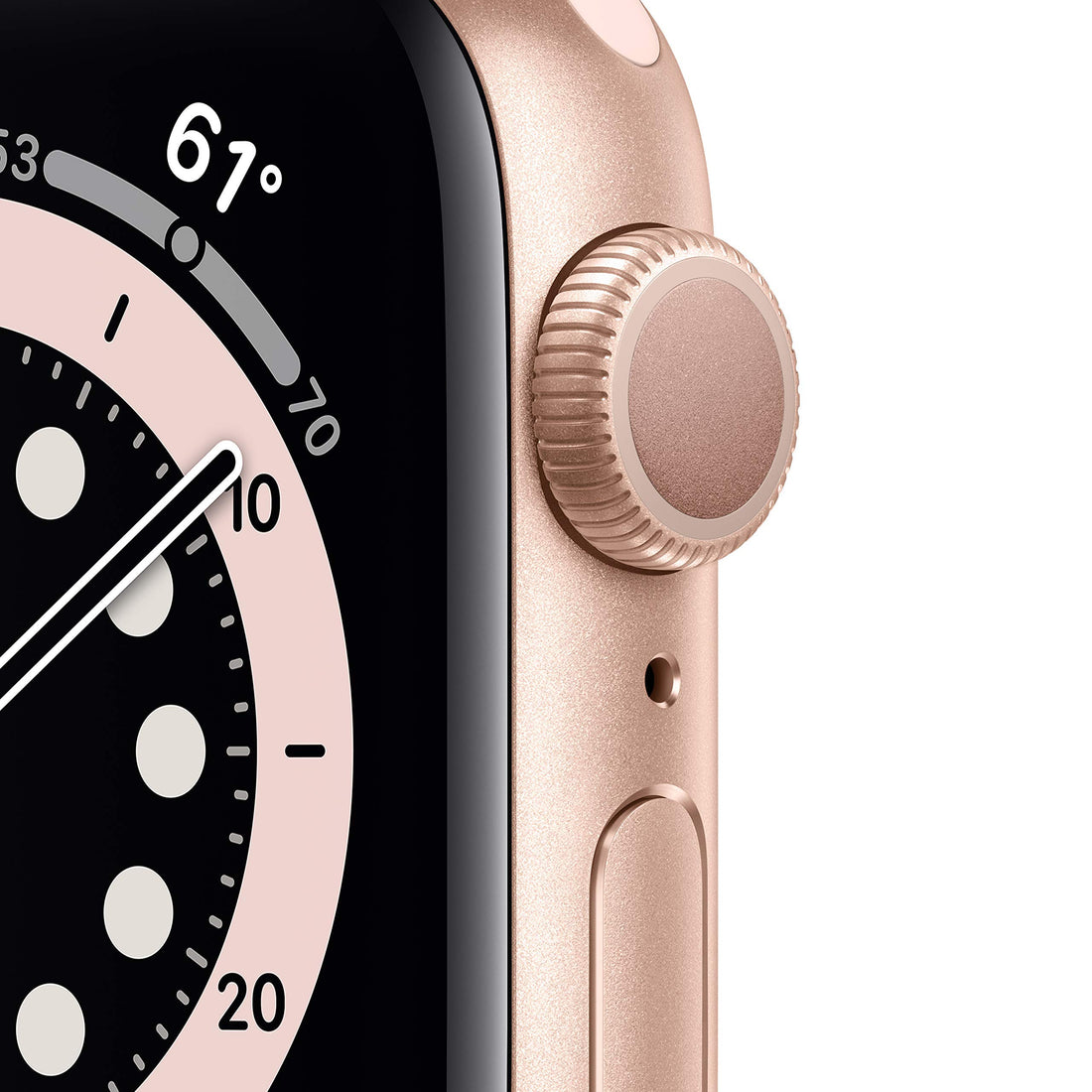 Apple Watch Series 6 (GPS + Cellular, 40mm) - Gold Aluminum Case with Pink Sand Sport Band (Renewed)