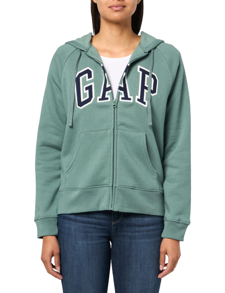 GAP Women's Logo Hoodie Hooded Full Zip Sweatshirt