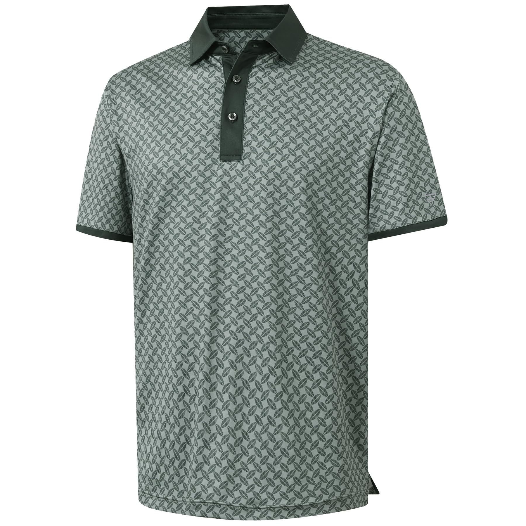 M MAELREG Golf Polo Shirts for Men Dry Fit Performance Lightweight Printing Contrast Collar Mens Golf Shirts Short Sleeve