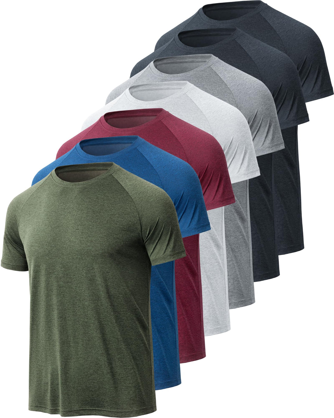 BALENNZ Workout Shirts for Men Short Sleeve Mens Athletic T-Shirts | Moisture Wicking Quick Dry Tee, Crew Neck Multi-Pack Running Gym Fitness Casual Daily Activewear, Soft Breathable Fabric