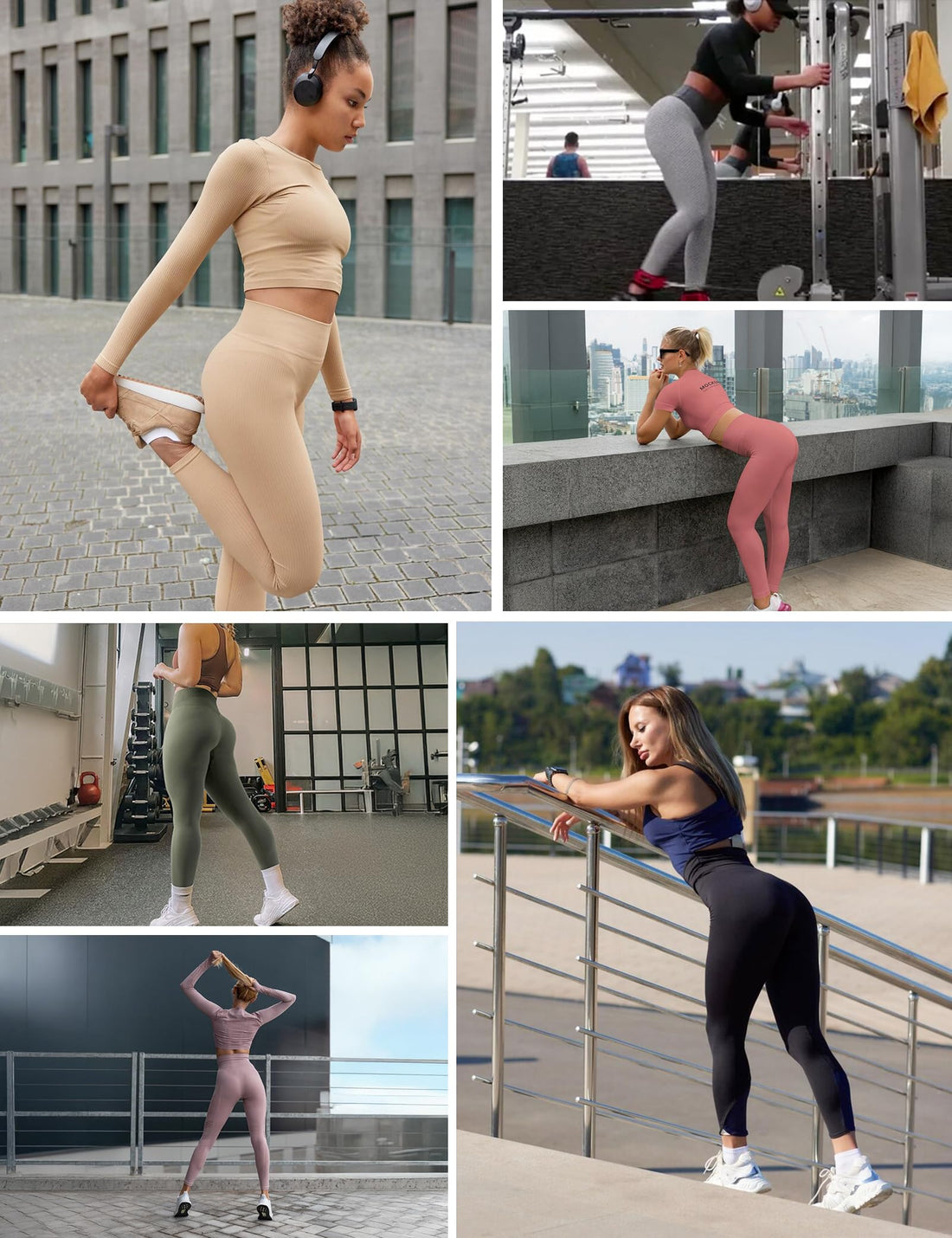 Heathyoga Scrunch Butt Lifting Leggings with Pockets for Women Tummy Control Compression Leggings No Front Seam Yoga Pants