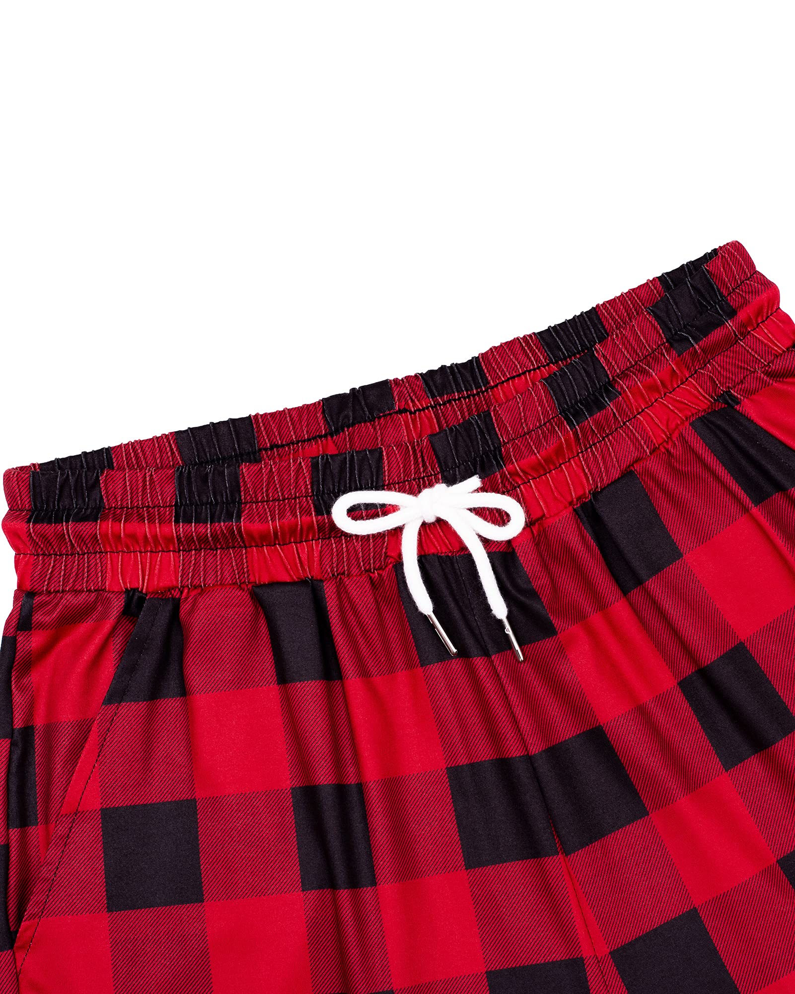 Womens Pajama Pants Plaid Stretch Comfy Lounge Pants Sleep Bottoms Y2K PJ