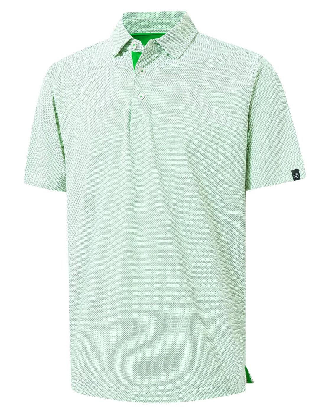 M MAELREG Mens Golf Shirts Short Sleeve Performance Moisture Wicking Dry Fit Collared Jacquard Polo Shirts for Men
