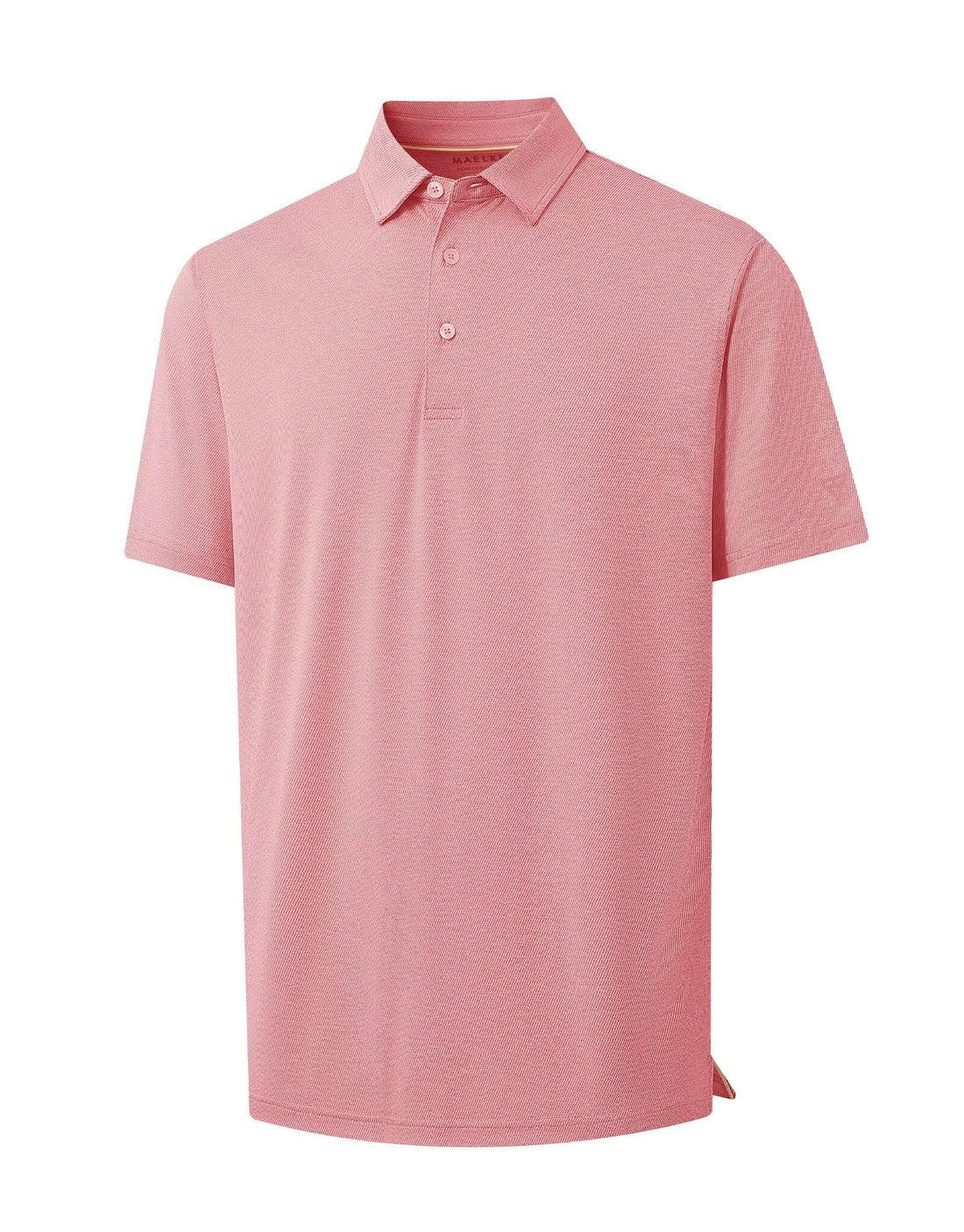 M MAELREG Golf Shirts for Men Print Performance Moisture Wicking Dry Fit Heather Stripe Collared Mens Polo Shirt Short Sleeve