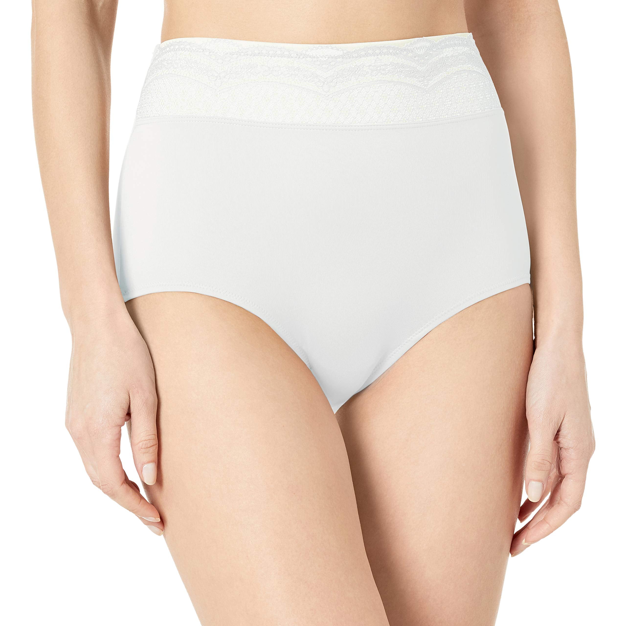 Warner's Women's No Pinching No Problem Microfiber With Lace Brief