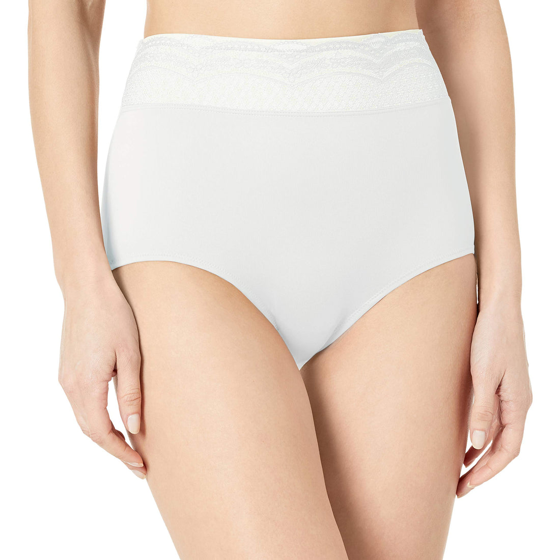 Warner's Women's No Pinching No Problem Microfiber With Lace Brief