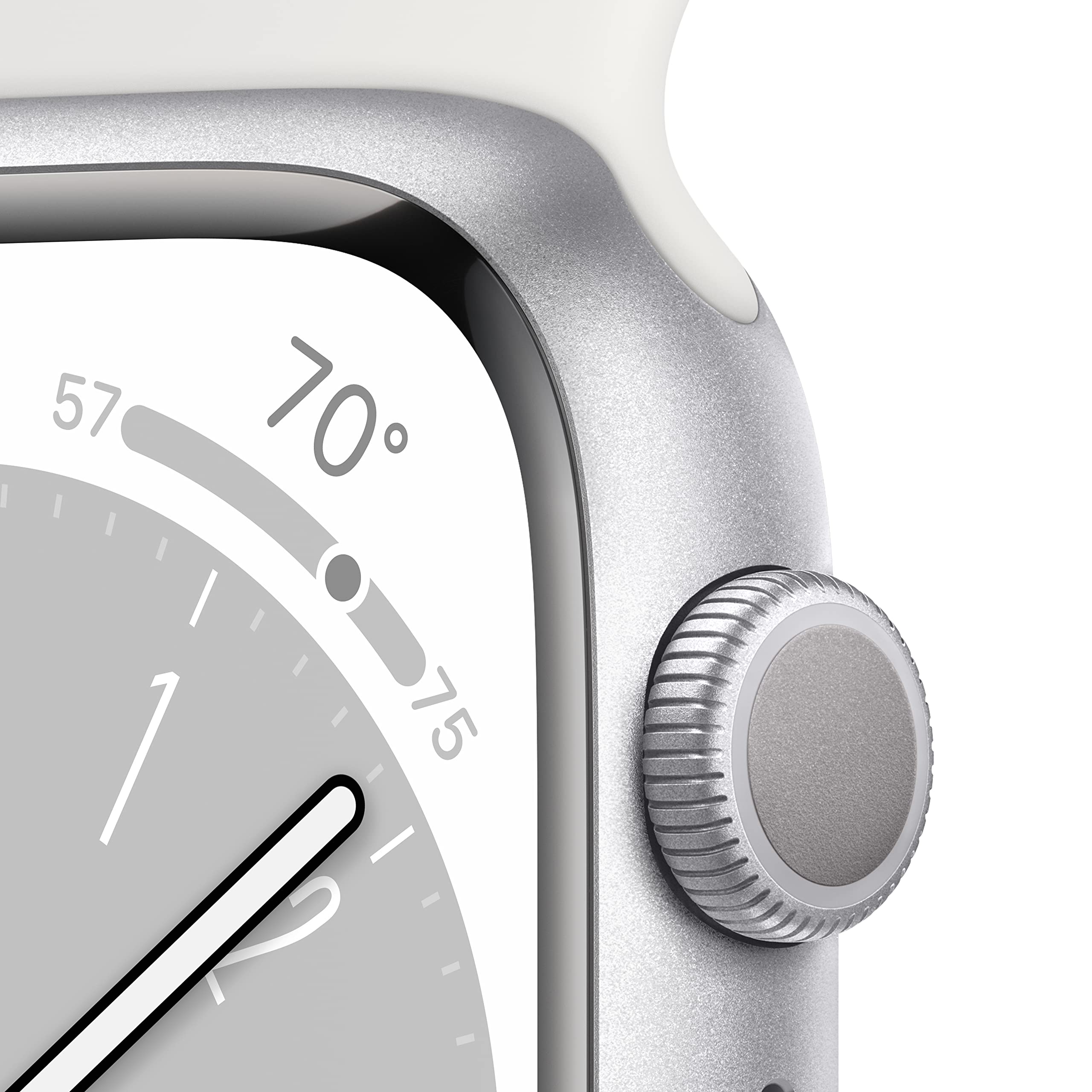 Apple Watch Series 8 [GPS, 45mm] - Midnight Aluminum Case with Midnight Sport Band, M/L (Renewed)