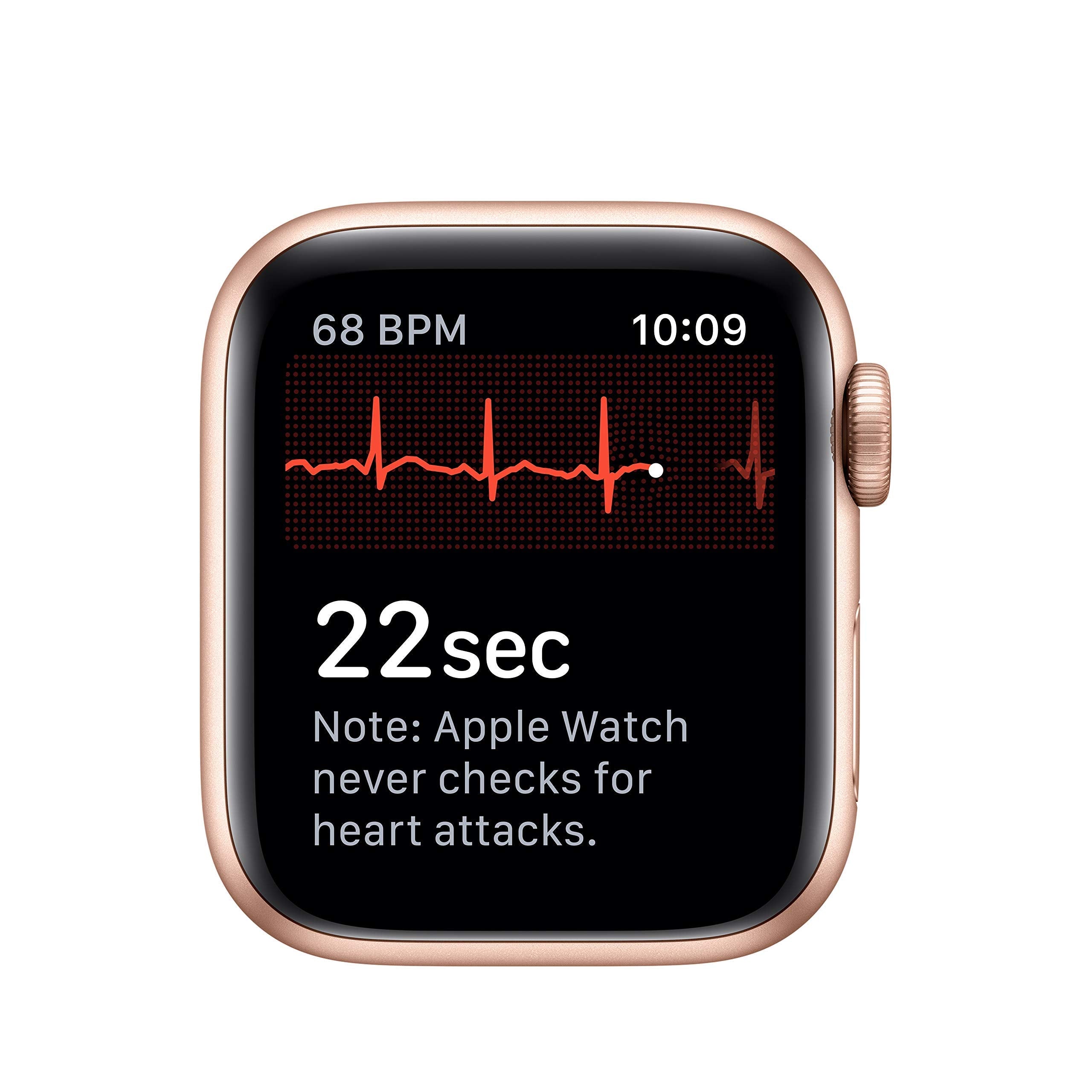 Apple Watch Series 5 (GPS, 44MM) - Space Gray Aluminum Case with Black Sport Band (Renewed)