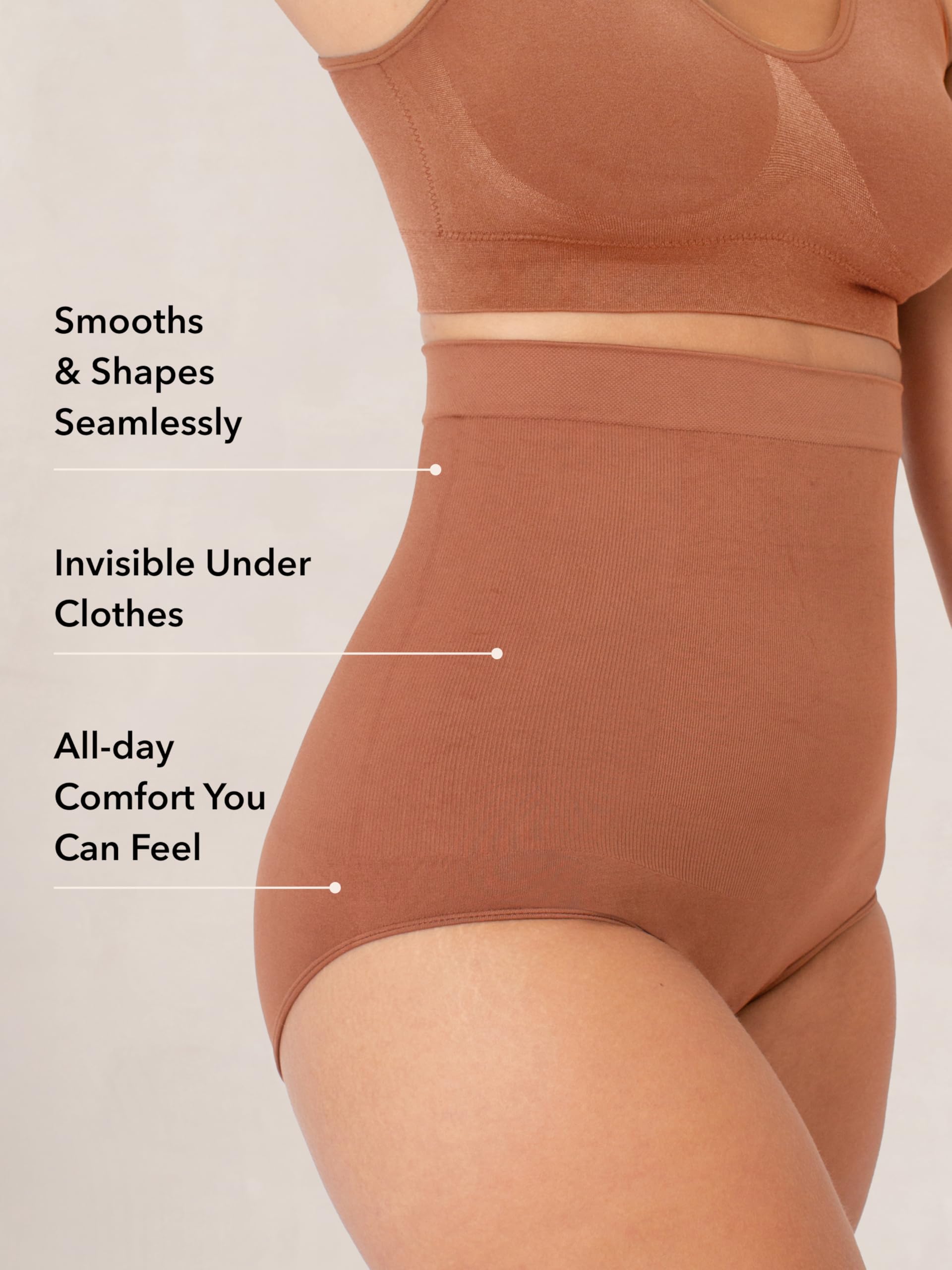 SHAPERMINT Shapewear for Women - Seamless Shapewear Tummy Control Panty, Body Shaper, Tummy Control Underwear for Women