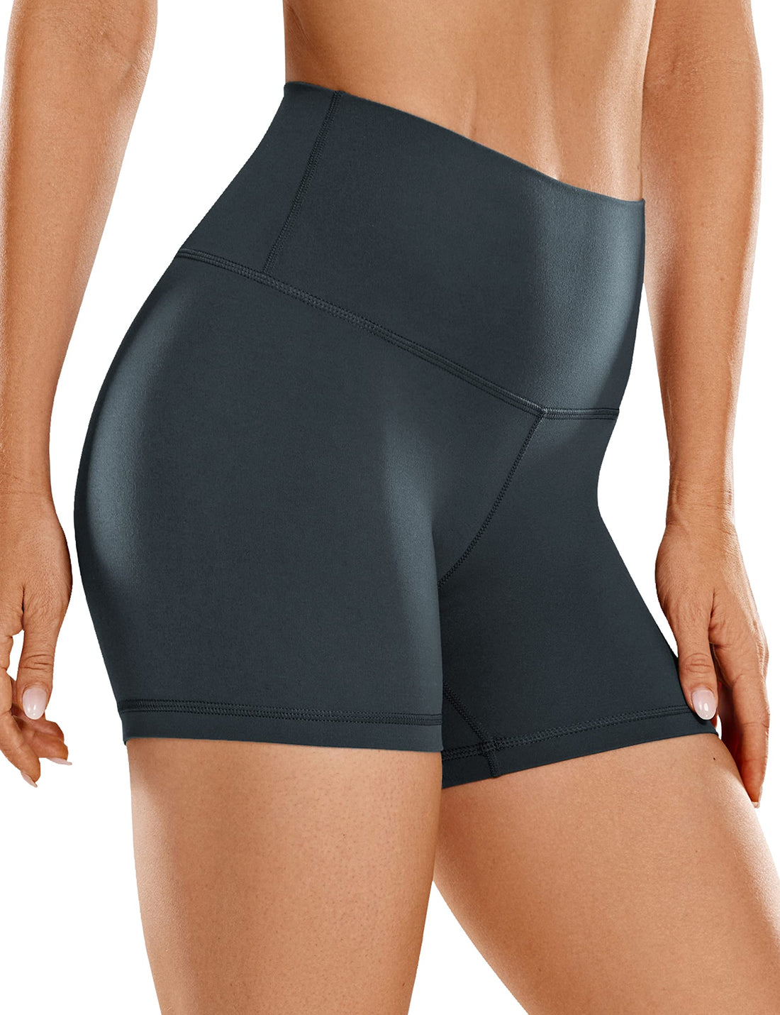 CRZ YOGA Butterluxe Biker Shorts 4" | Extremely Soft, Gentle Compression, Yoga, High Waisted, for Women