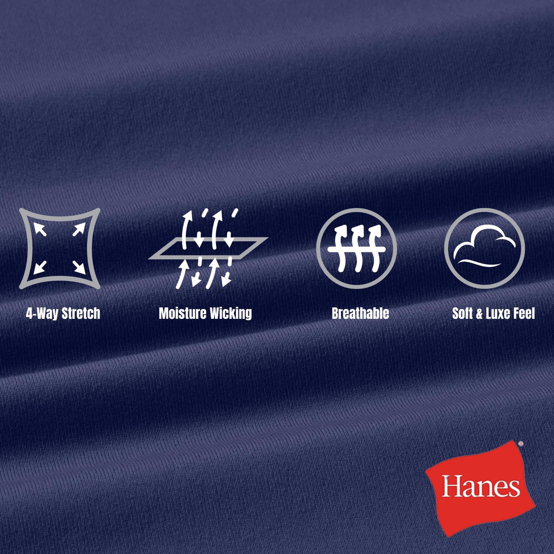 Hanes Men's Moves Performance Polo, Short Sleeve Polo Shirt for Men, Moisture-Wicking