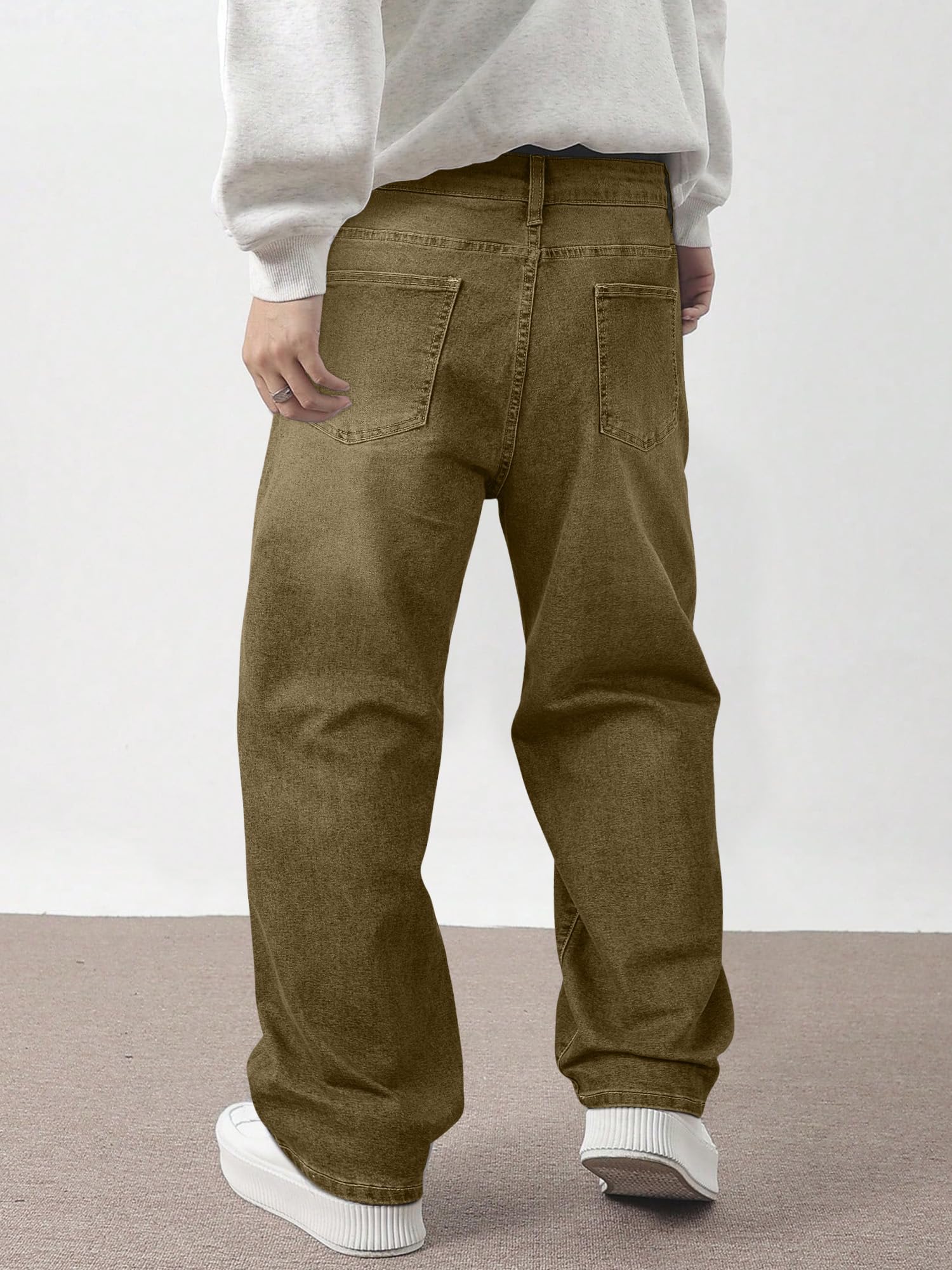 JMIERR Men's Tapered Baggy Jeans - Loose Fit Wide Leg Denim Pants | Vintage Relaxed Loose Fit, Stretch, Wide Leg, Skater Streetwear, 5 Pockets, Casual Carpenter Jean, Hip Hop,Loose Fit,Outfit
