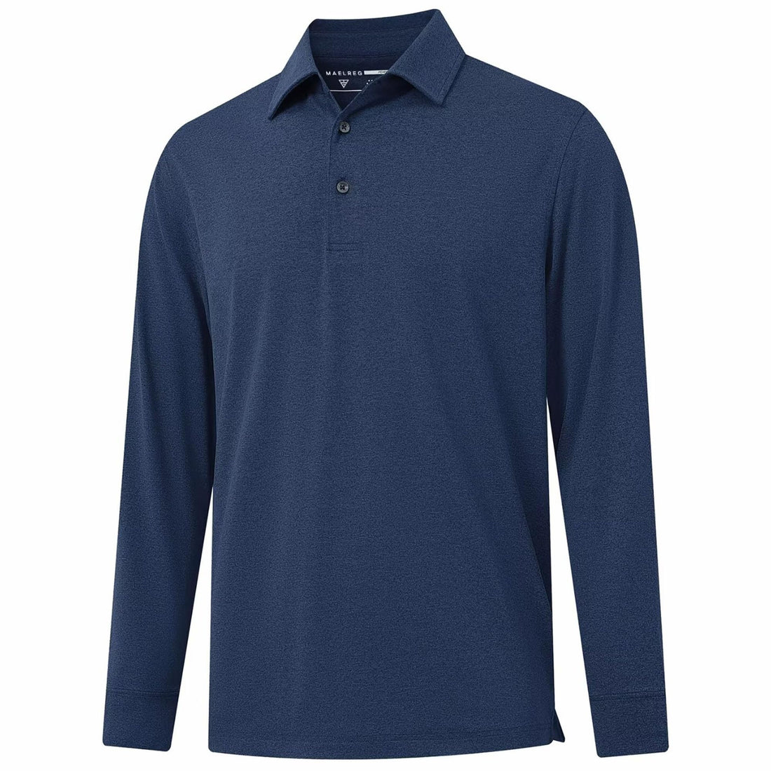 M MAELREG Golf Shirts for Men Dry Fit Performance Lightweight Heather Contrast Collar Mens Polo Shirts Short and Long Sleeve
