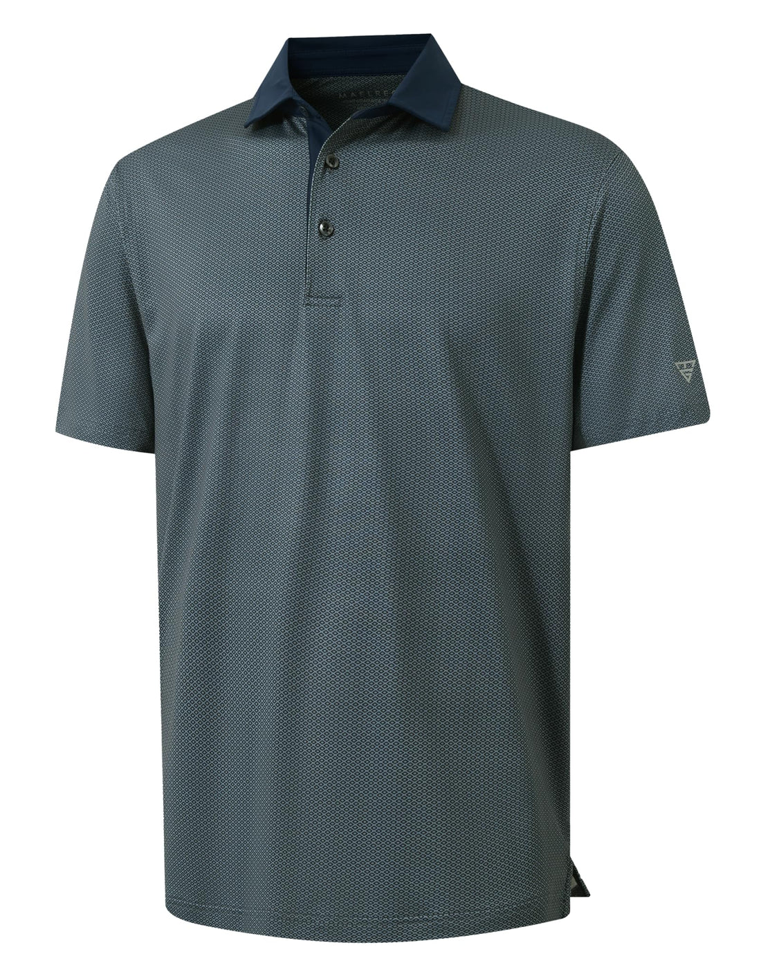 M MAELREG Golf Shirts for Men Short Sleeve Print Patterns Moisture Wicking Performance Lightweight Collared Mens Polo Shirts