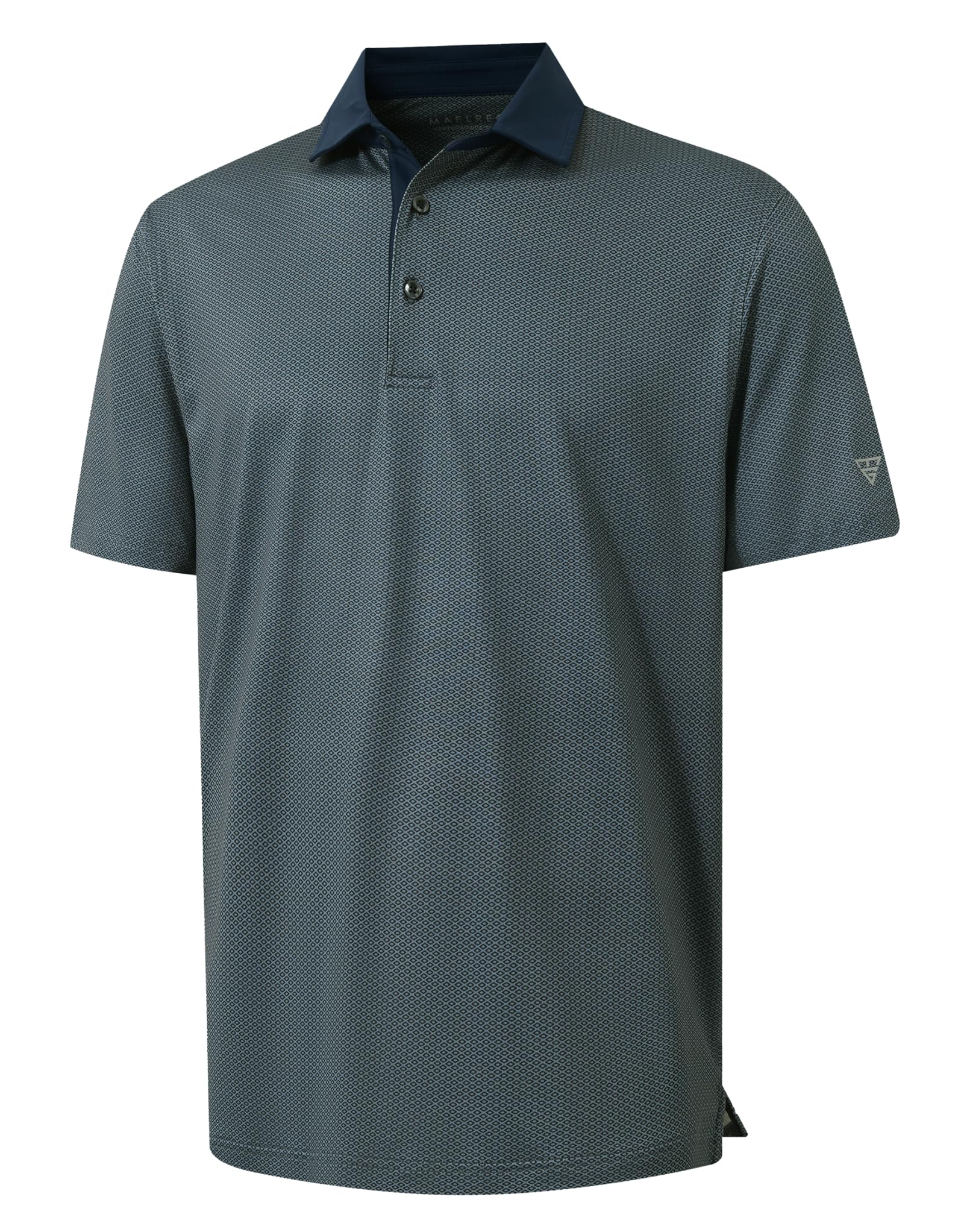 M MAELREG Golf Shirts for Men Short Sleeve Print Patterns Moisture Wicking Performance Lightweight Collared Mens Polo Shirts