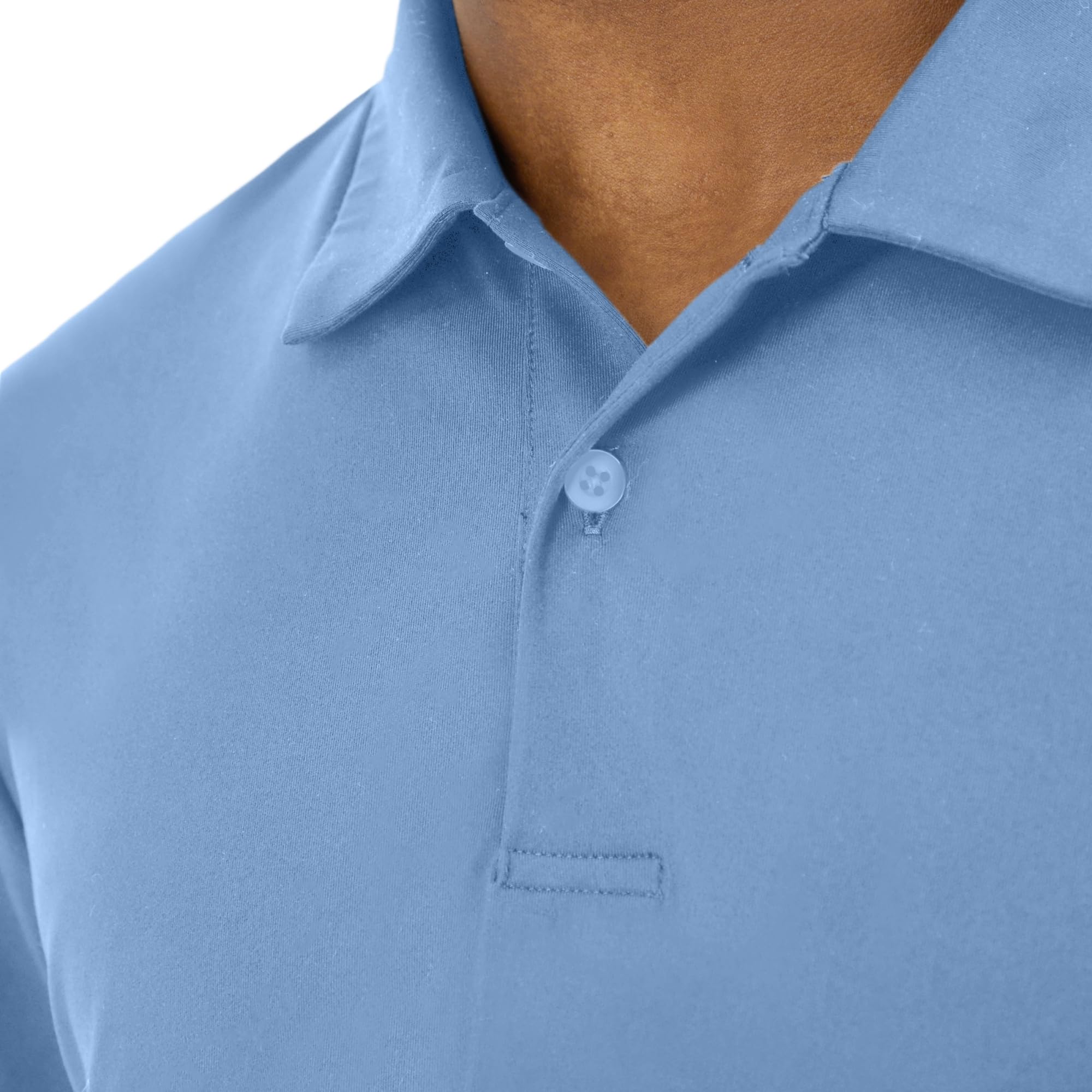 Hanes Men's Moves Performance Polo, Short Sleeve Polo Shirt for Men, Moisture-Wicking