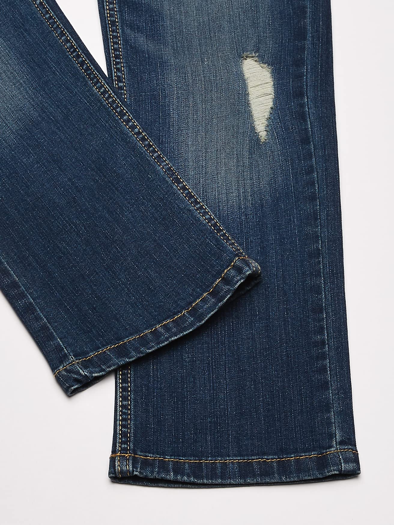 Tommy Hilfiger Boys' 5-Pocket Stretch Slim Straight Leg Denim Jean, Zipper Fly & Button Closure
