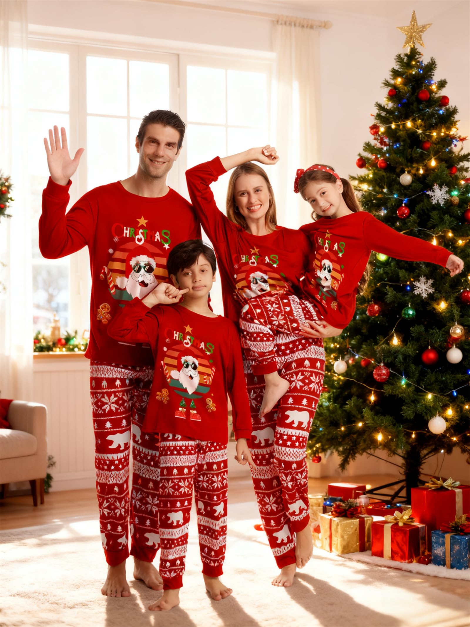 Matching Christmas Pjs For Family Christmas Family Set Family Christmas Matching Sets Family Sleepwear Pajamas