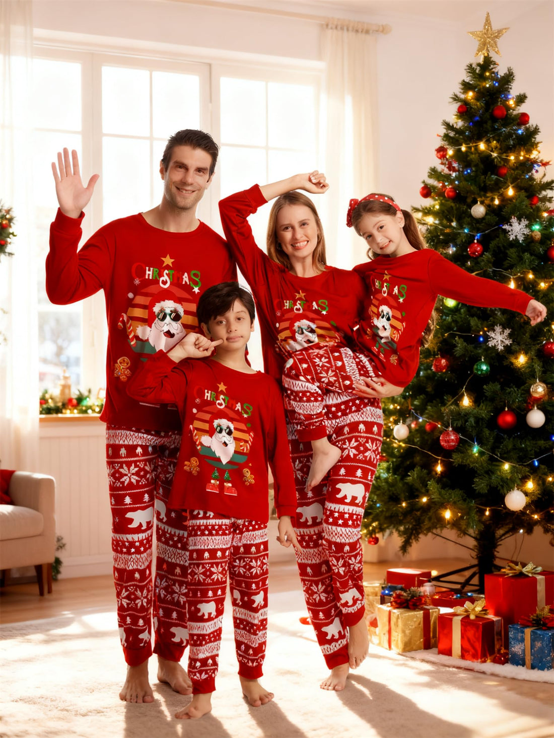 Matching Christmas Pjs For Family Christmas Family Set Family Christmas Matching Sets Family Sleepwear Pajamas