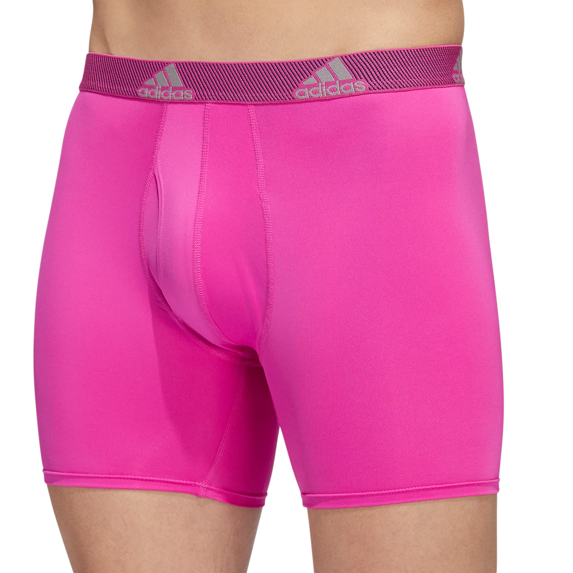 adidas Men's Microfiber Boxer Briefs Underwear (Multipack) Athletic Stretch-Fit
