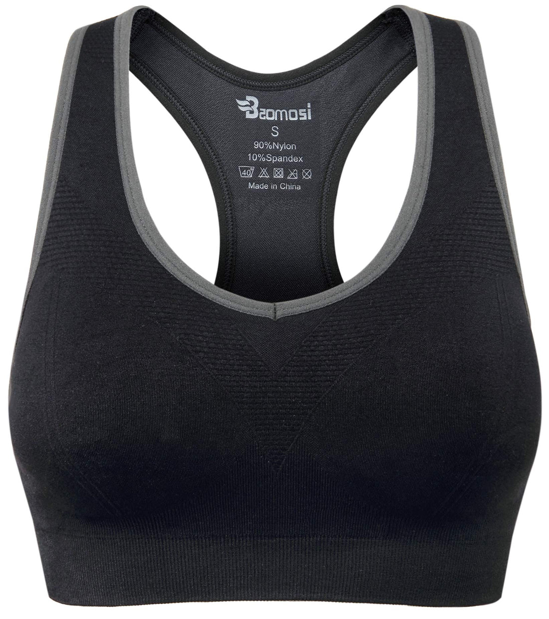 Women's Seamless Racerback Sports Bra High Impact Support Yoga Gym Workout Fitness