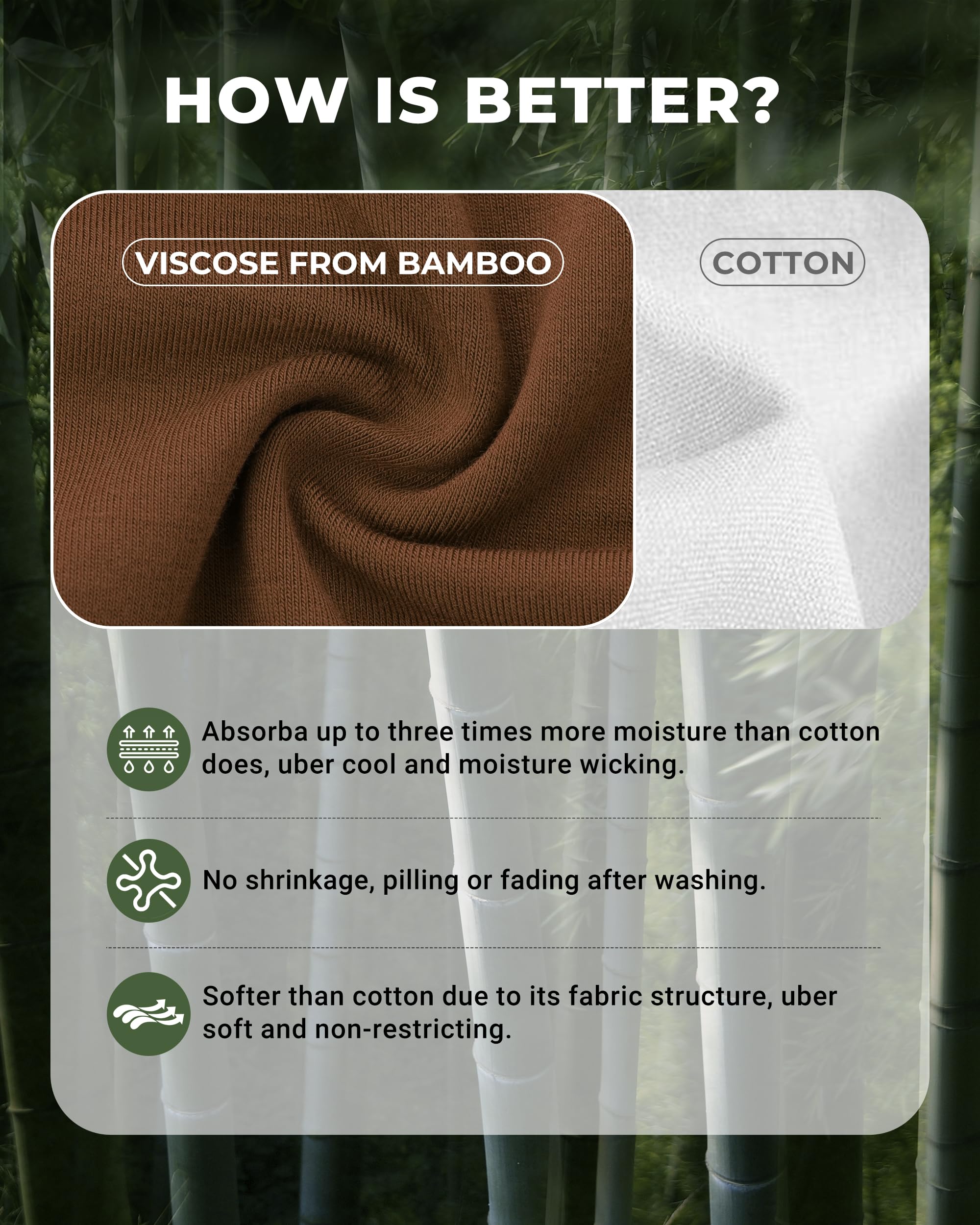 BAMBOO COOL Womens Underwear Bikini Underpants Hipster Ladies Panties Soft Stretch Breathable Panties for Women, 5-Pack