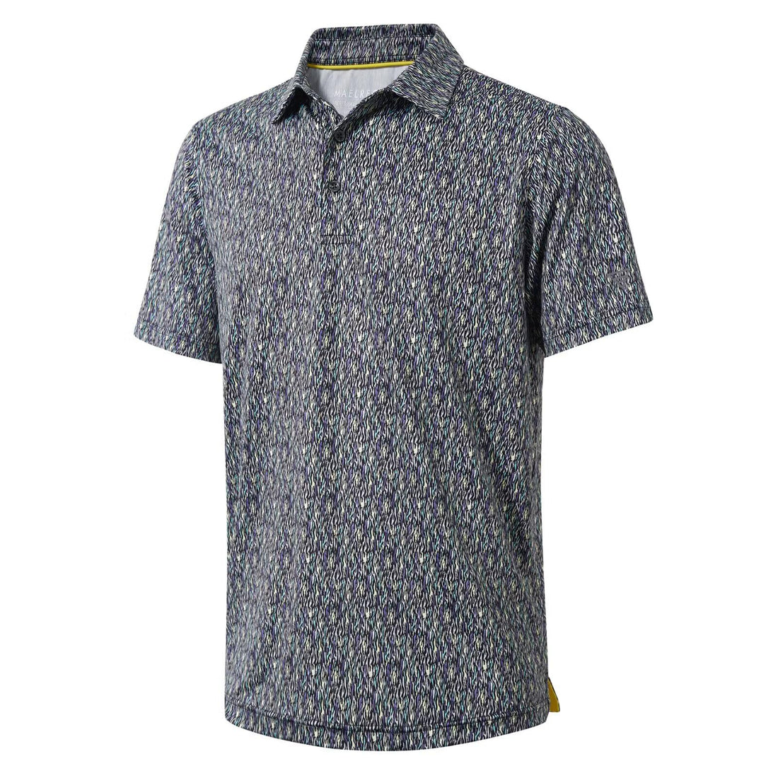 Golf Shirts for Men Dry Fit Short Sleeve Print Performance Moisture Wicking Polo Shirt