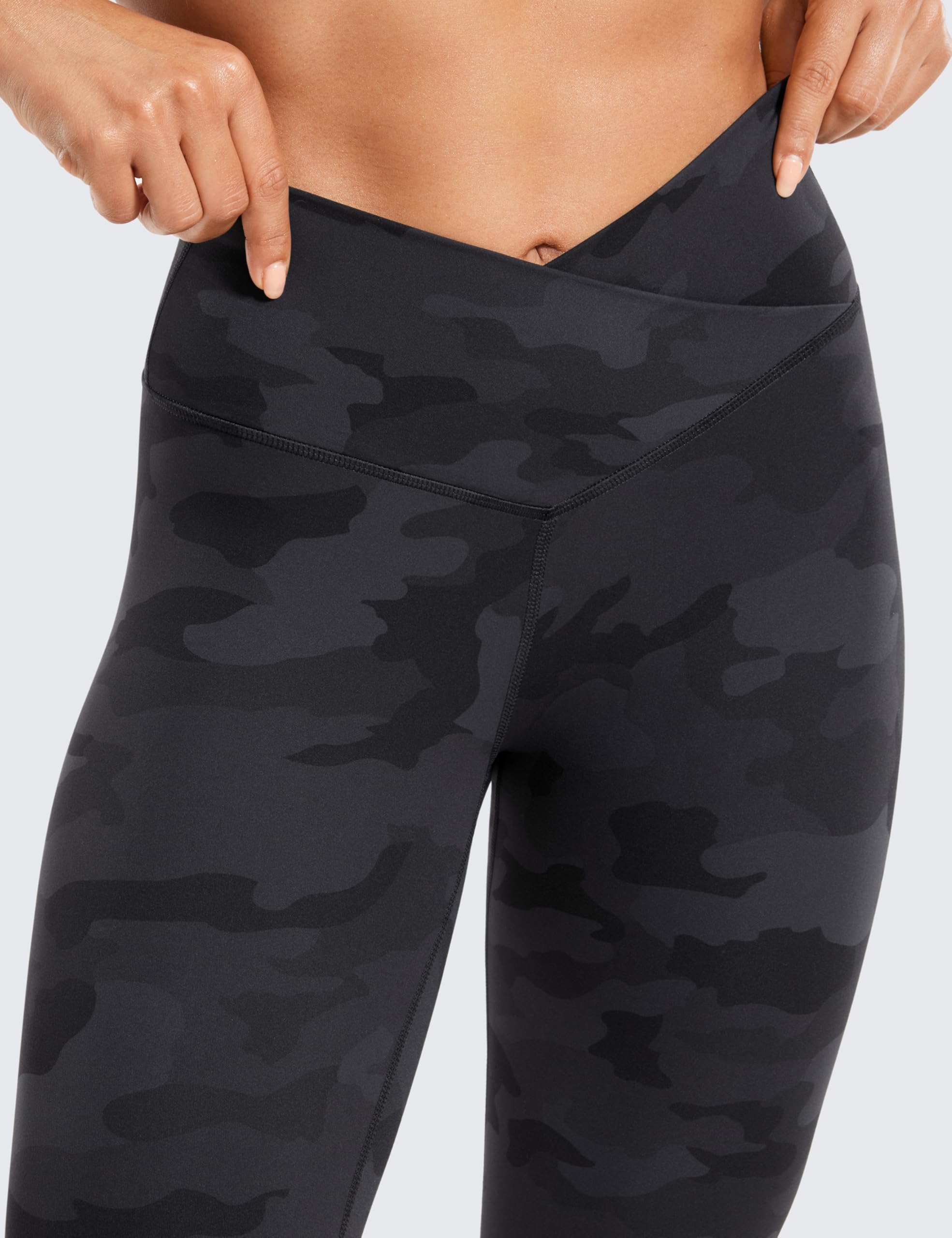 CRZ YOGA Crossover Waist Leggings 25"
