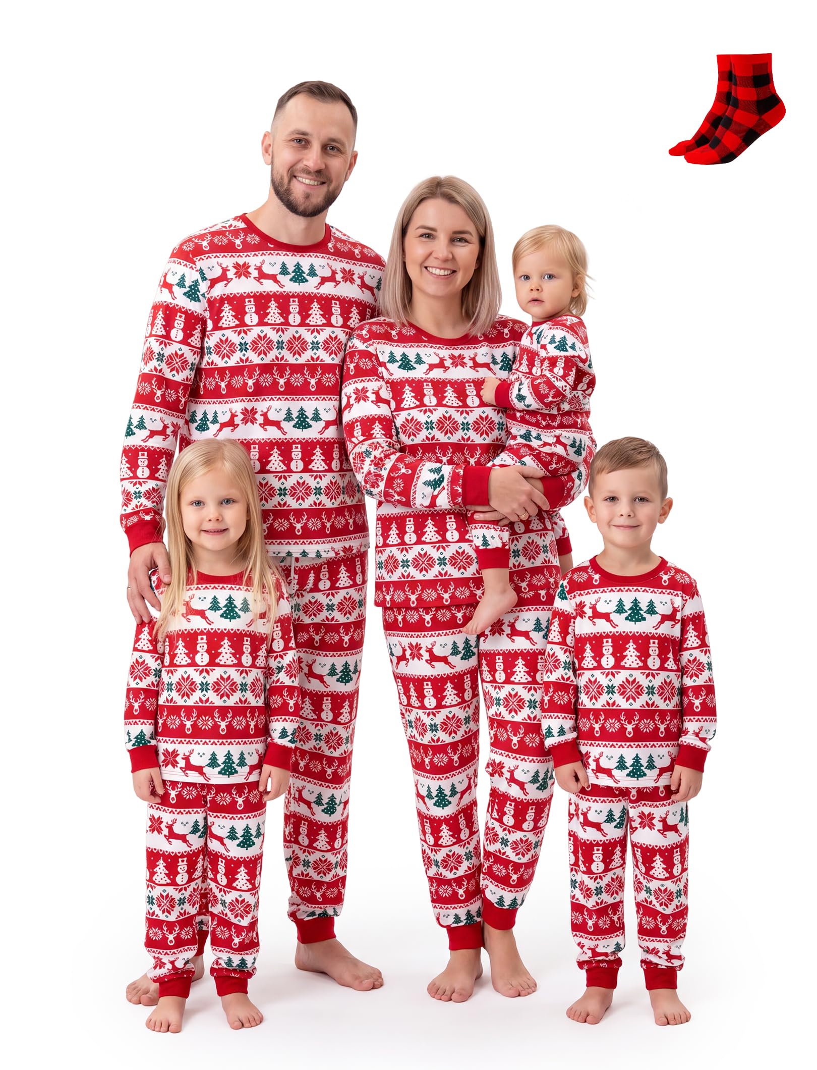 PATPAT Family Christmas Pajamas Matching Sets : Holiday Sleepwear Xmas PJS