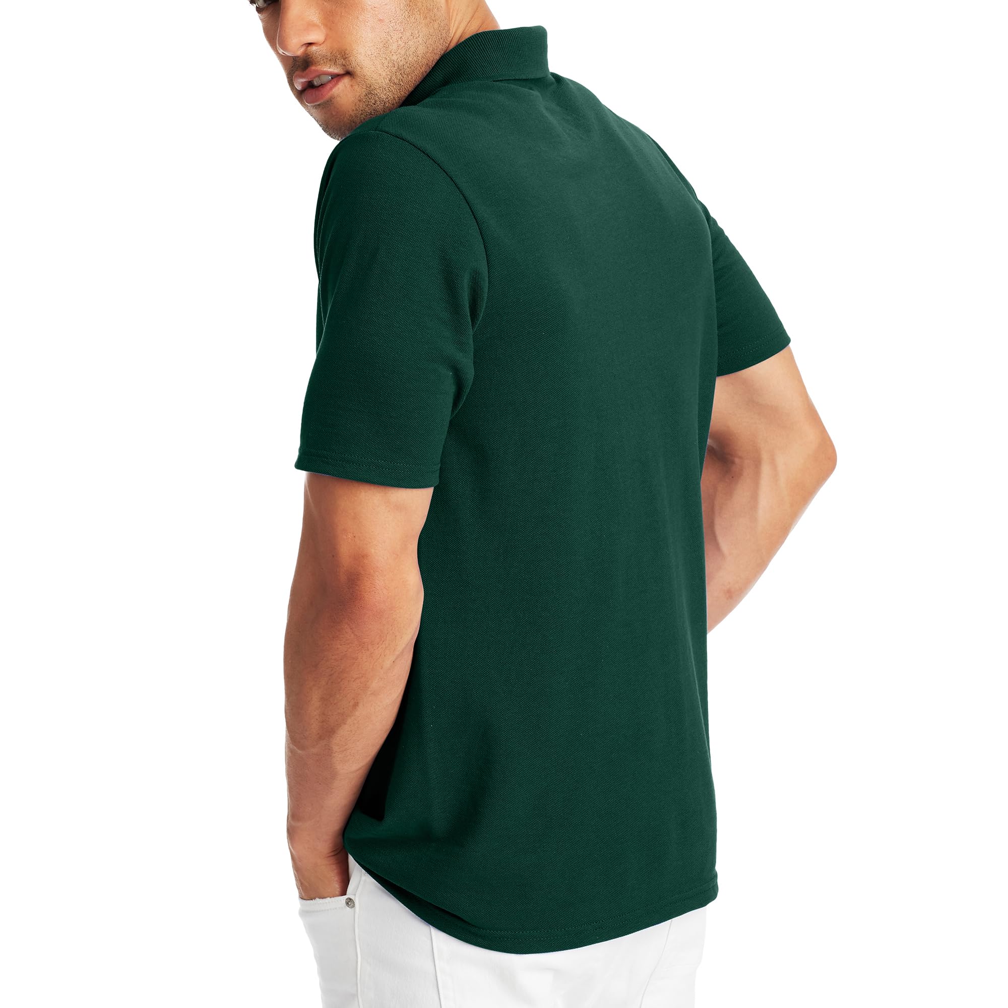 Hanes Men’s X-Temp Short Sleeve Polo Shirt, Midweight Men's Shirt