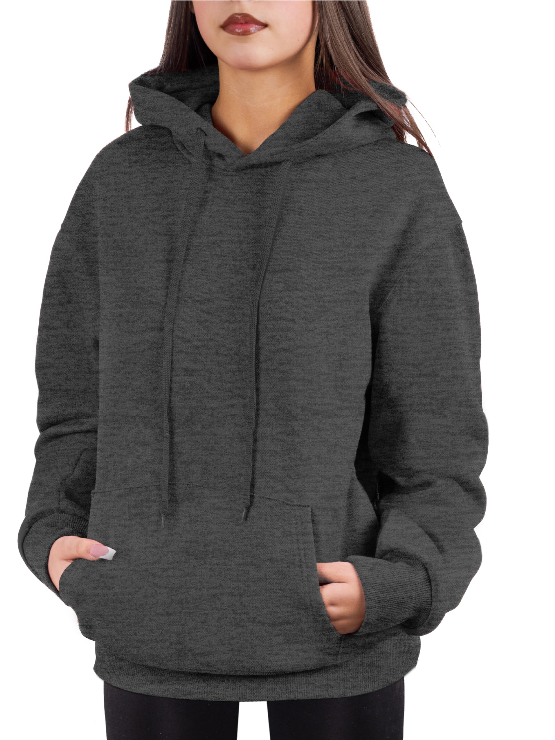 Oversized Pullover Hoodie for Women Soft Fleece Cotton Blend, Cozy Everyday Sweatshirt