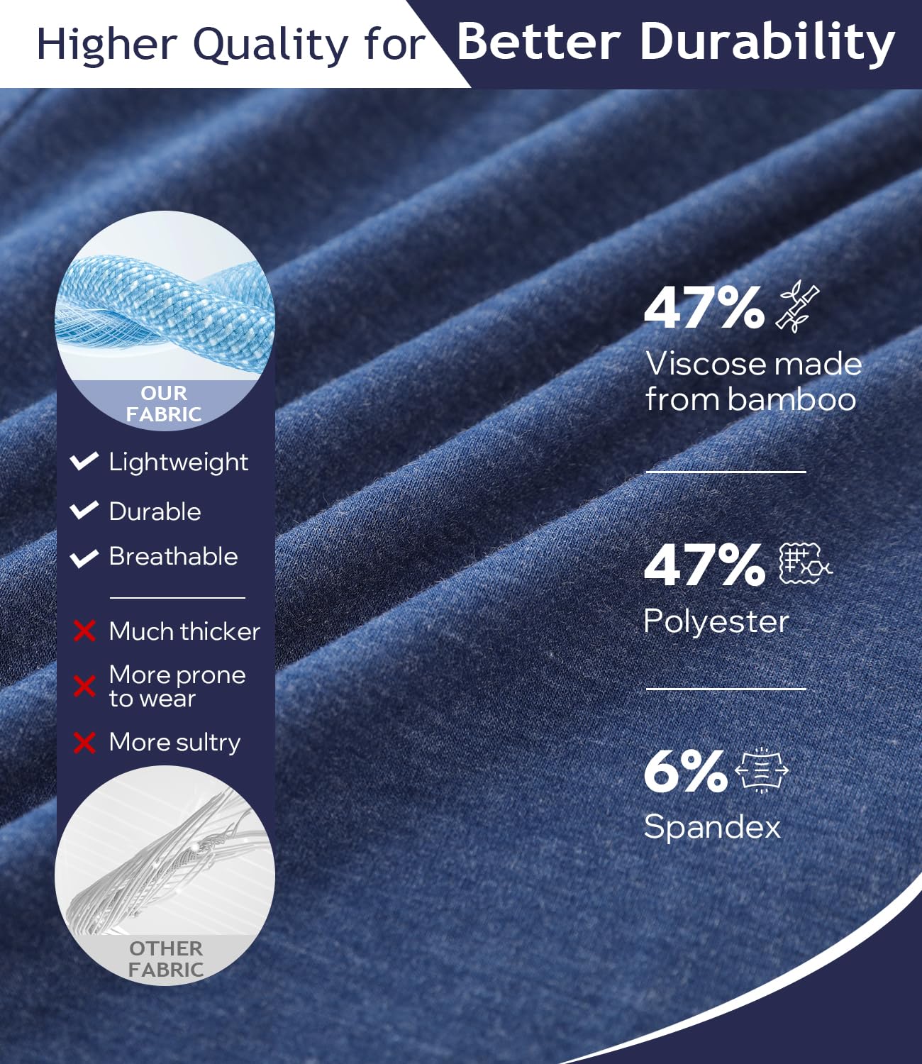 BAMBOO COOL Mens Underwear Boxers Moisture-wicking and Cool Men's Boxer Shorts Loose Fit Super Soft 4 Pack