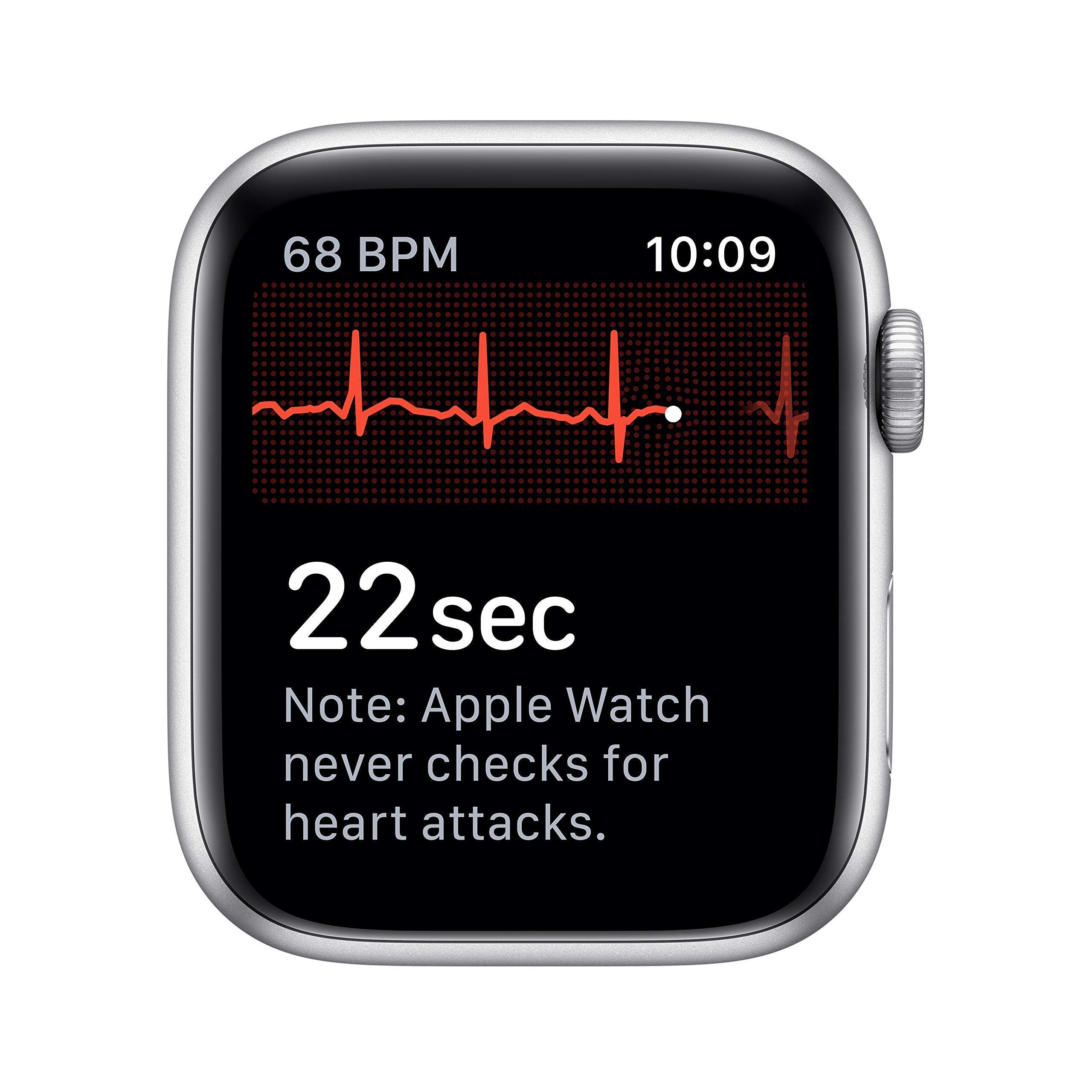 Apple Watch Series 5 (GPS, 44MM) - Space Gray Aluminum Case with Black Sport Band (Renewed)