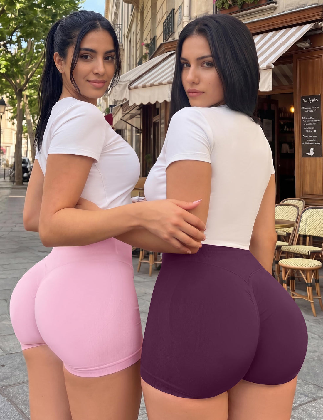 VVX Gym Shorts Women Workout High Waisted Scrunch Butt Lifting Tummy Control Seamless Yoga Biker Spandex Booty Shorts 3 Pack