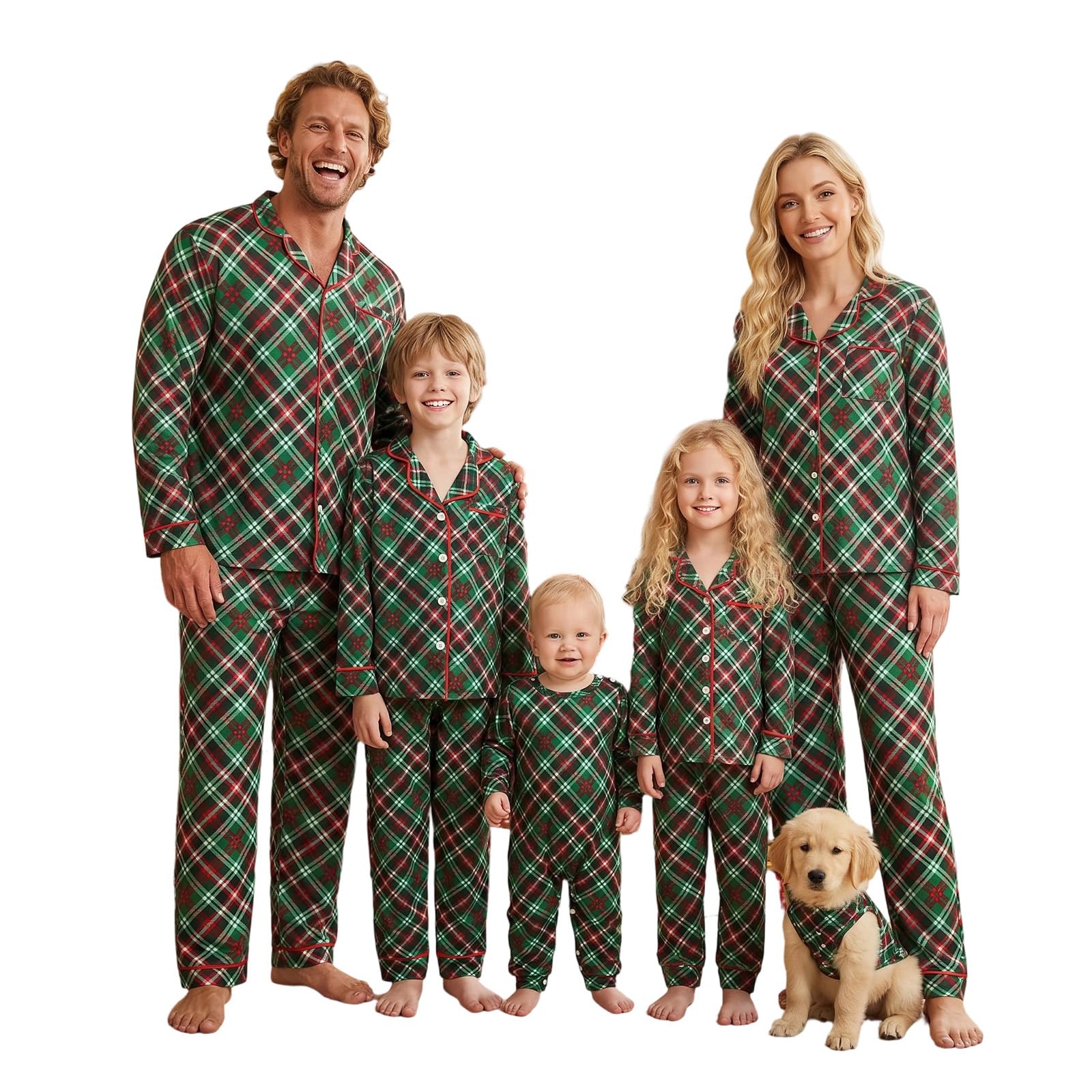 Christmas Pajama Family Matching Pajamas Sets Christmas Pjs Sleepwear Outfits for Christmas Holiday Xmas Party