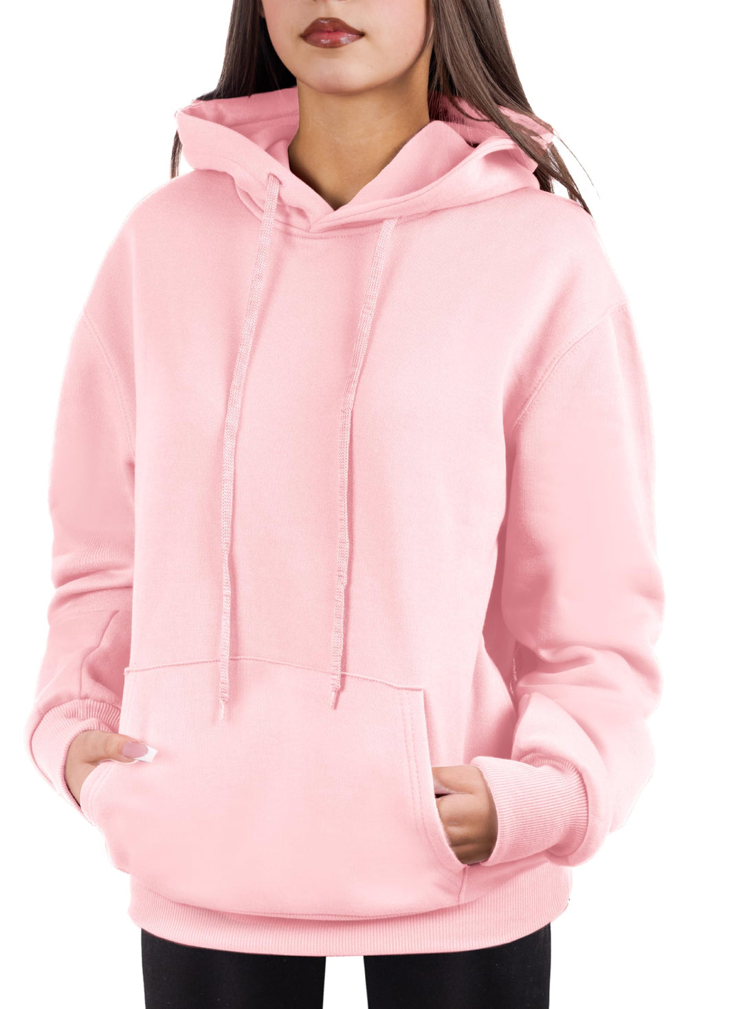 Oversized Pullover Hoodie for Women Soft Fleece Cotton Blend, Cozy Everyday Sweatshirt