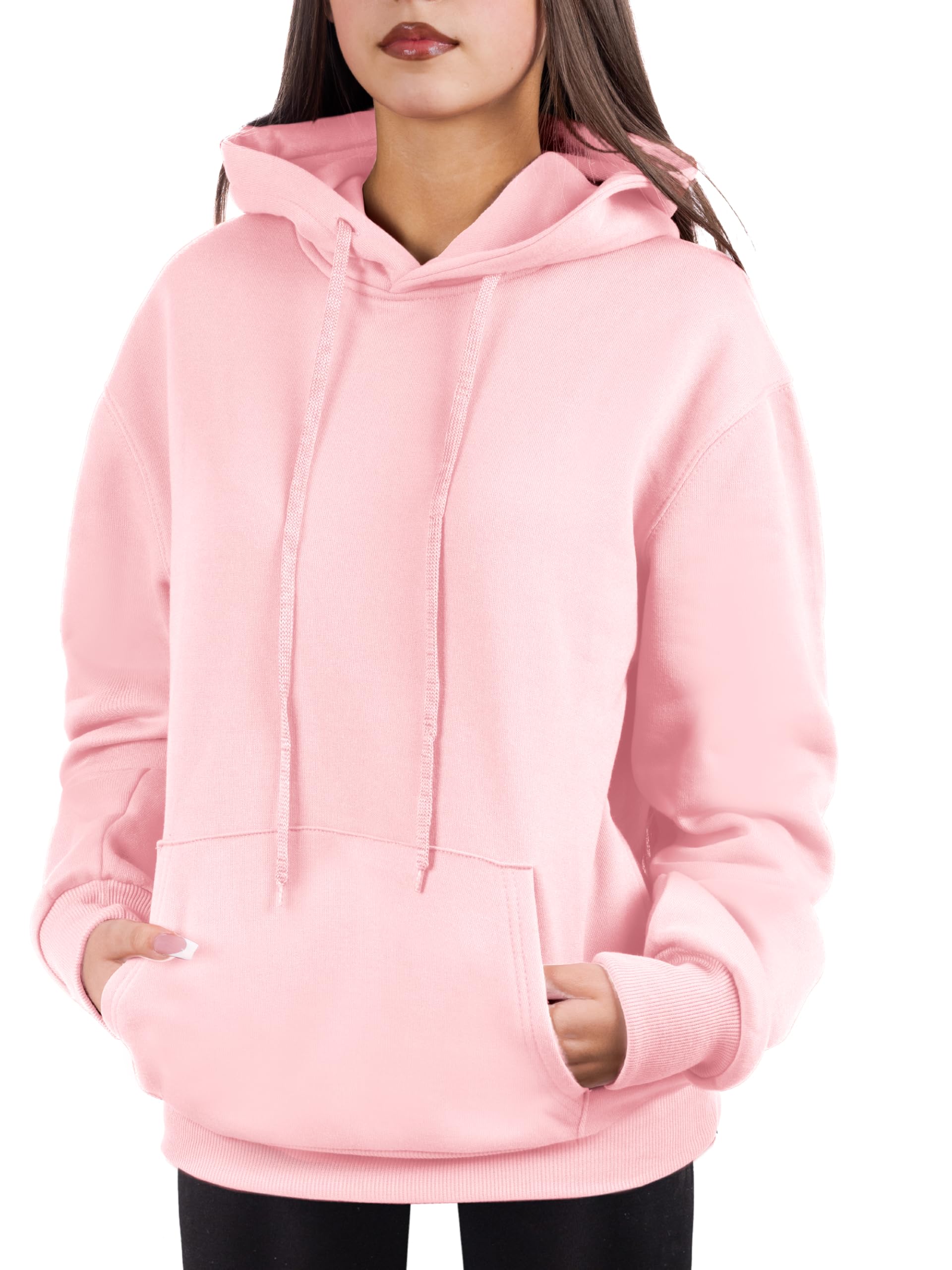 Oversized Pullover Hoodie for Women Soft Fleece Cotton Blend, Cozy Everyday Sweatshirt