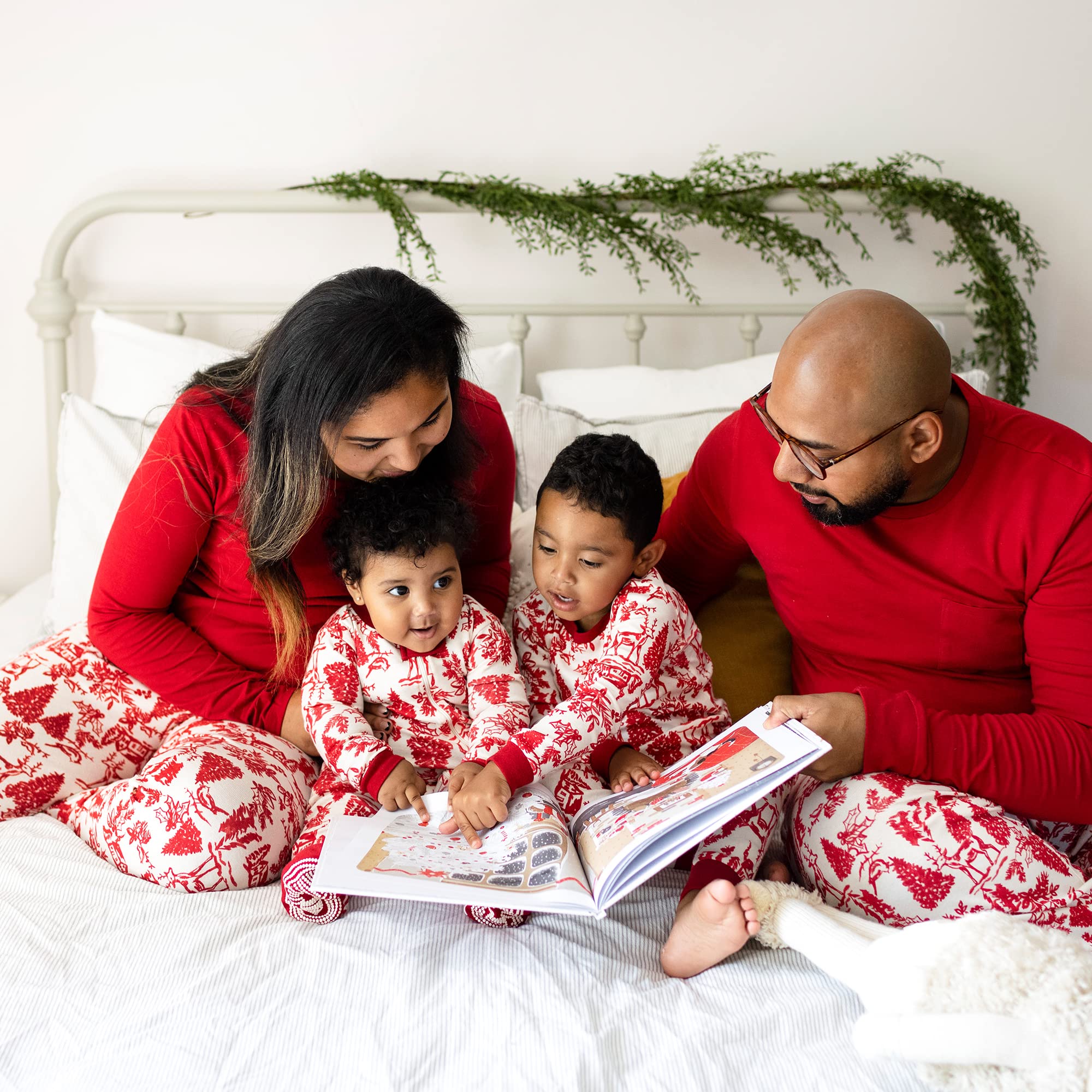 Burt's Bees Baby Matching Family Jammies, Organic Cotton, Holiday Pajamas