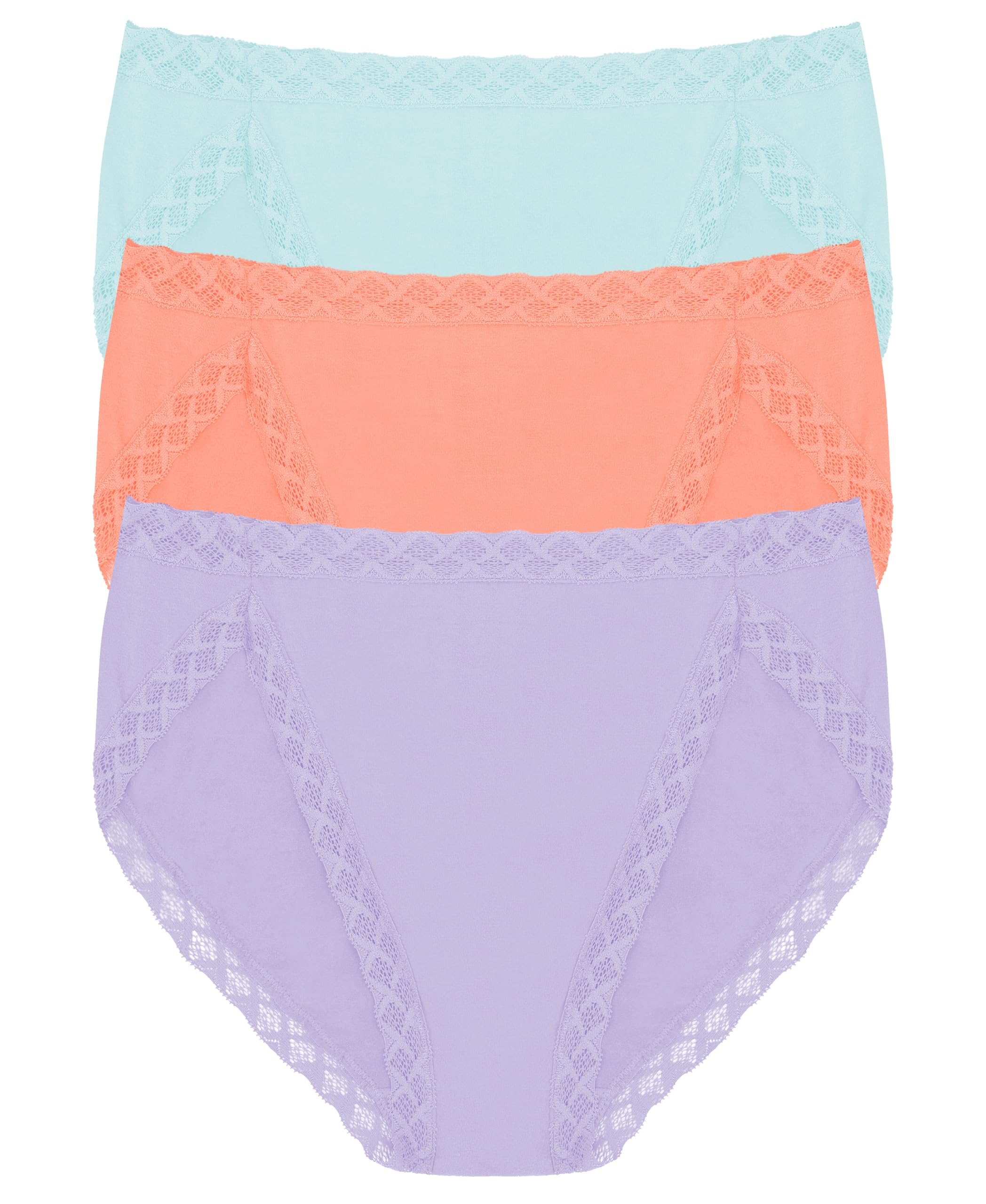 Natori Women's Pima Bliss French Cut Briefs 3 Pack