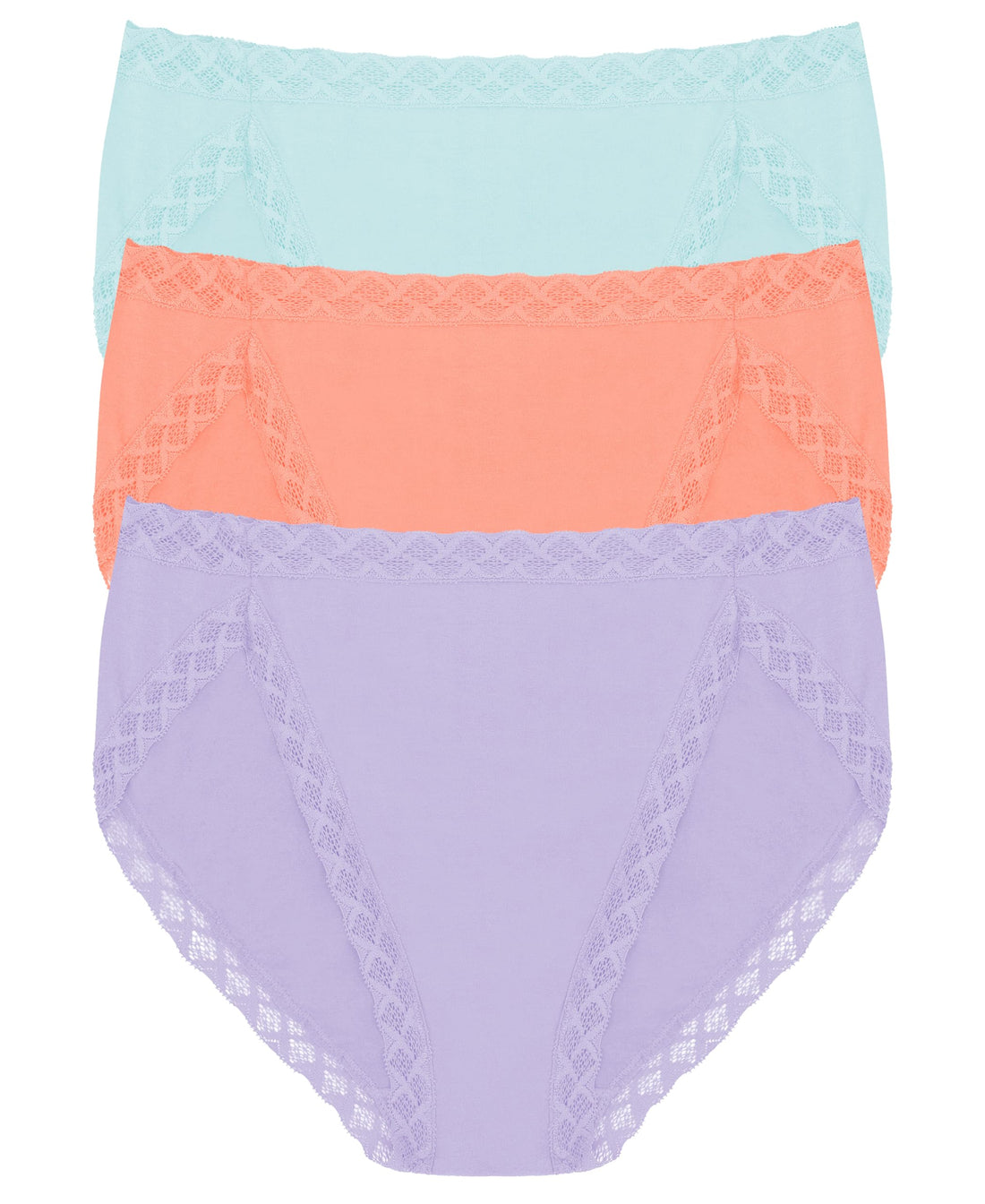 Natori Women's Pima Bliss French Cut Briefs 3 Pack