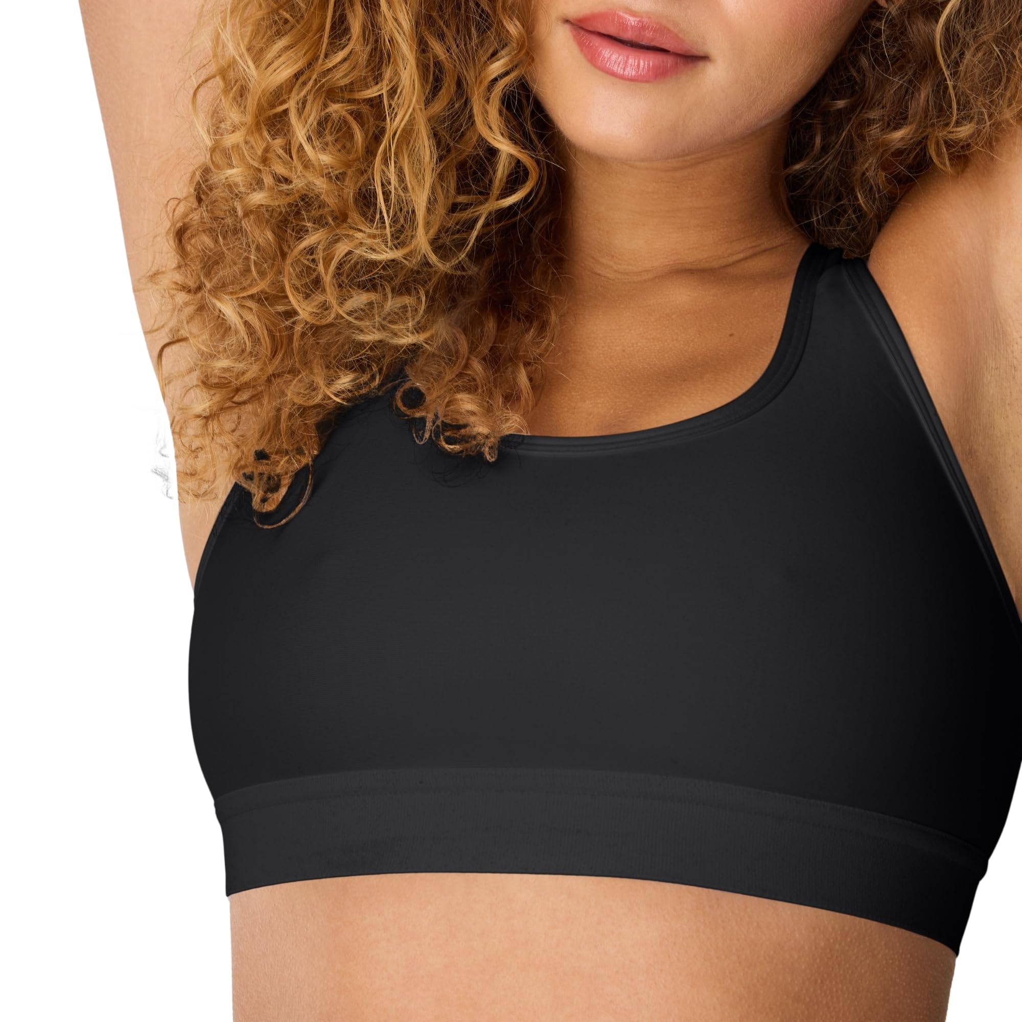 Hanes Womens Sport Compression Racerback Sports-Bra