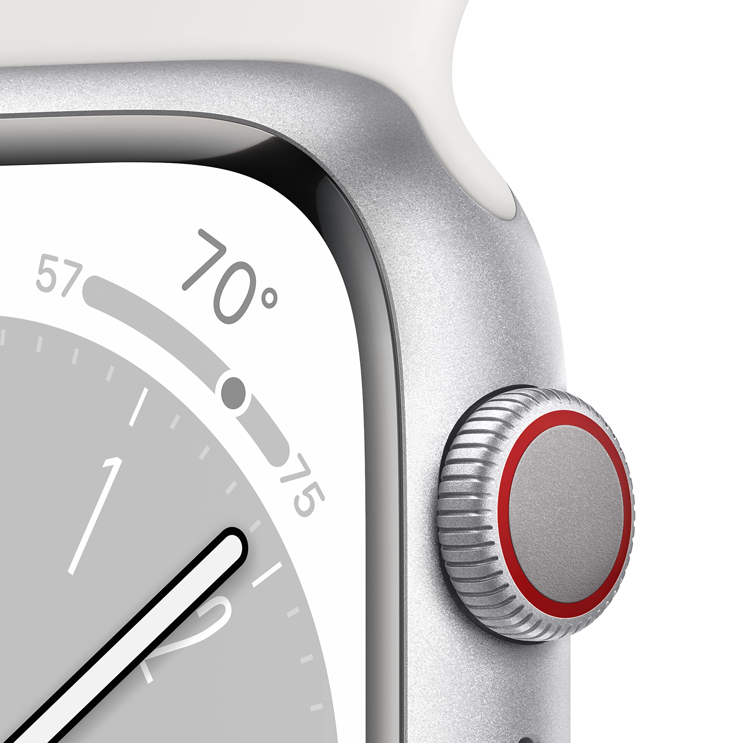 Apple Watch Series 8 [GPS, 45mm] - Midnight Aluminum Case with Midnight Sport Band, M/L (Renewed)
