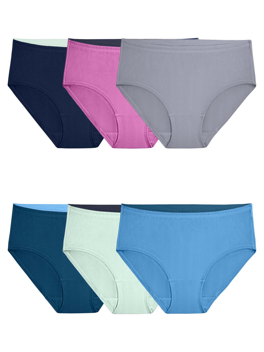 Fruit of the Loom womens Breathable Underwear, Moisture Wicking Keeps You Cool & Comfortable, Available in Plus Size